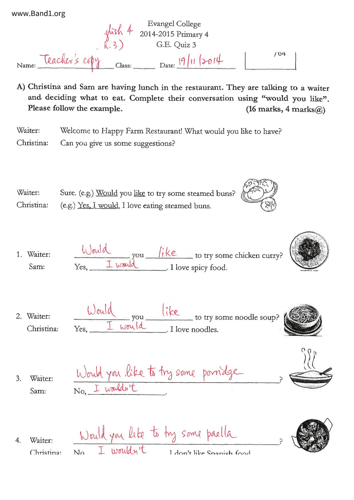 P4English試卷