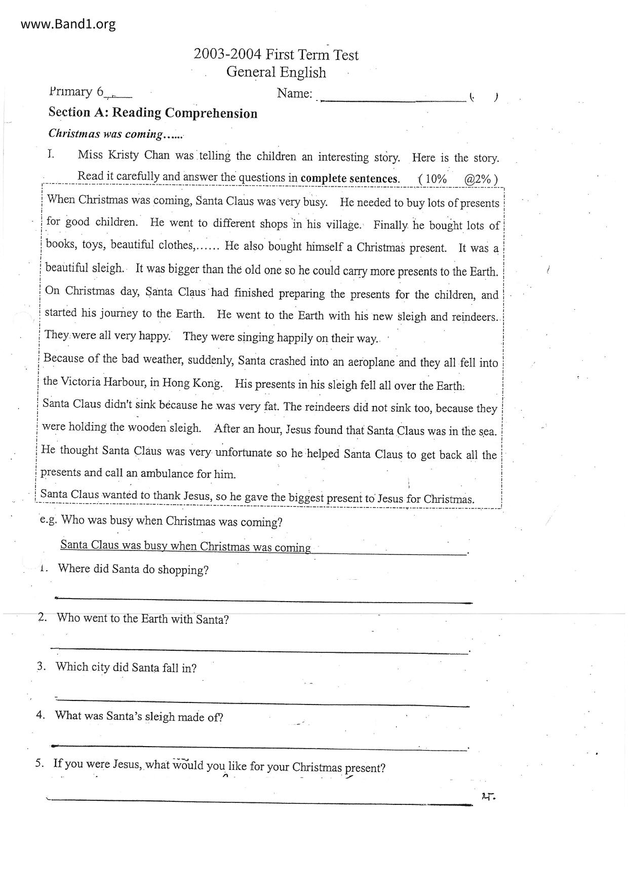 P6English試卷