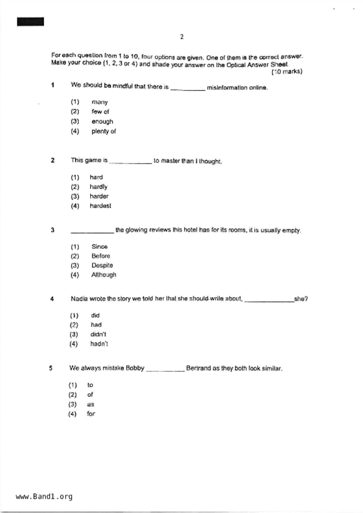 P6English試卷