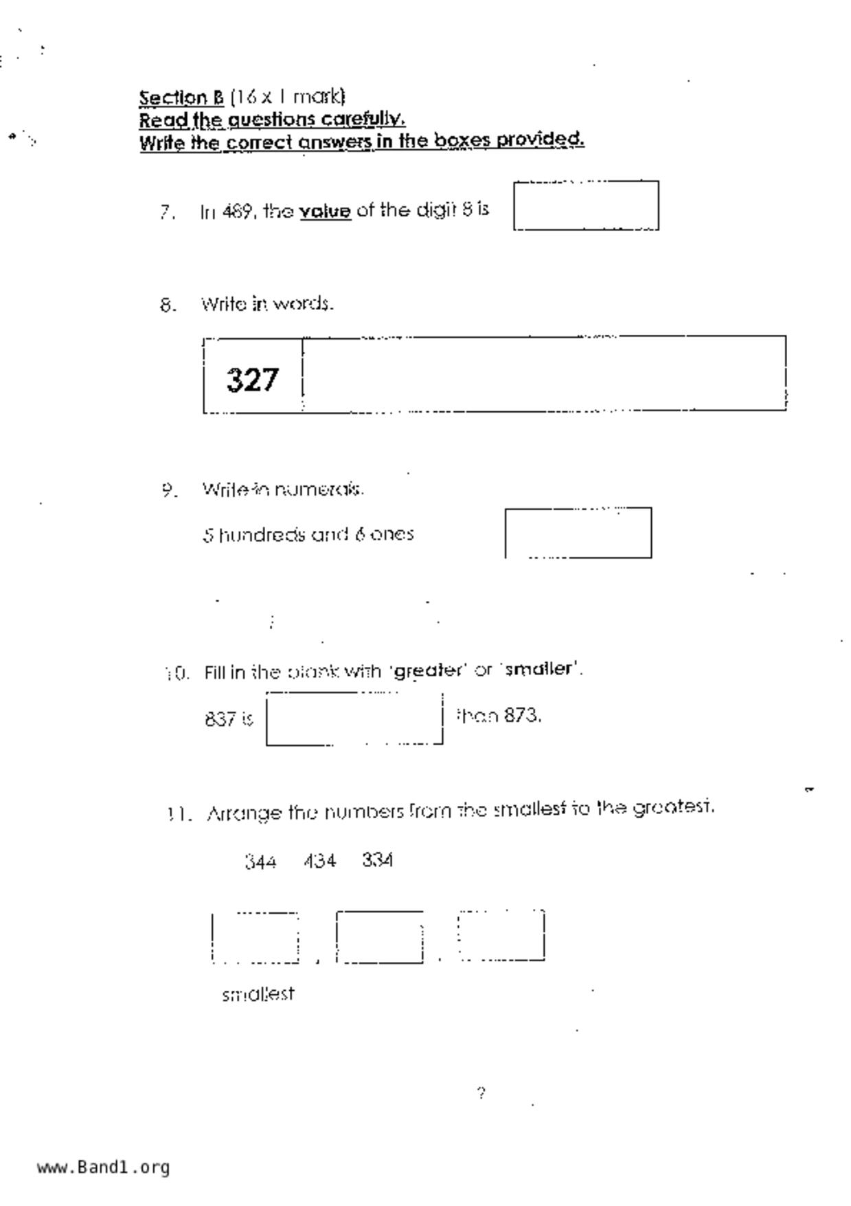 P2Maths試卷