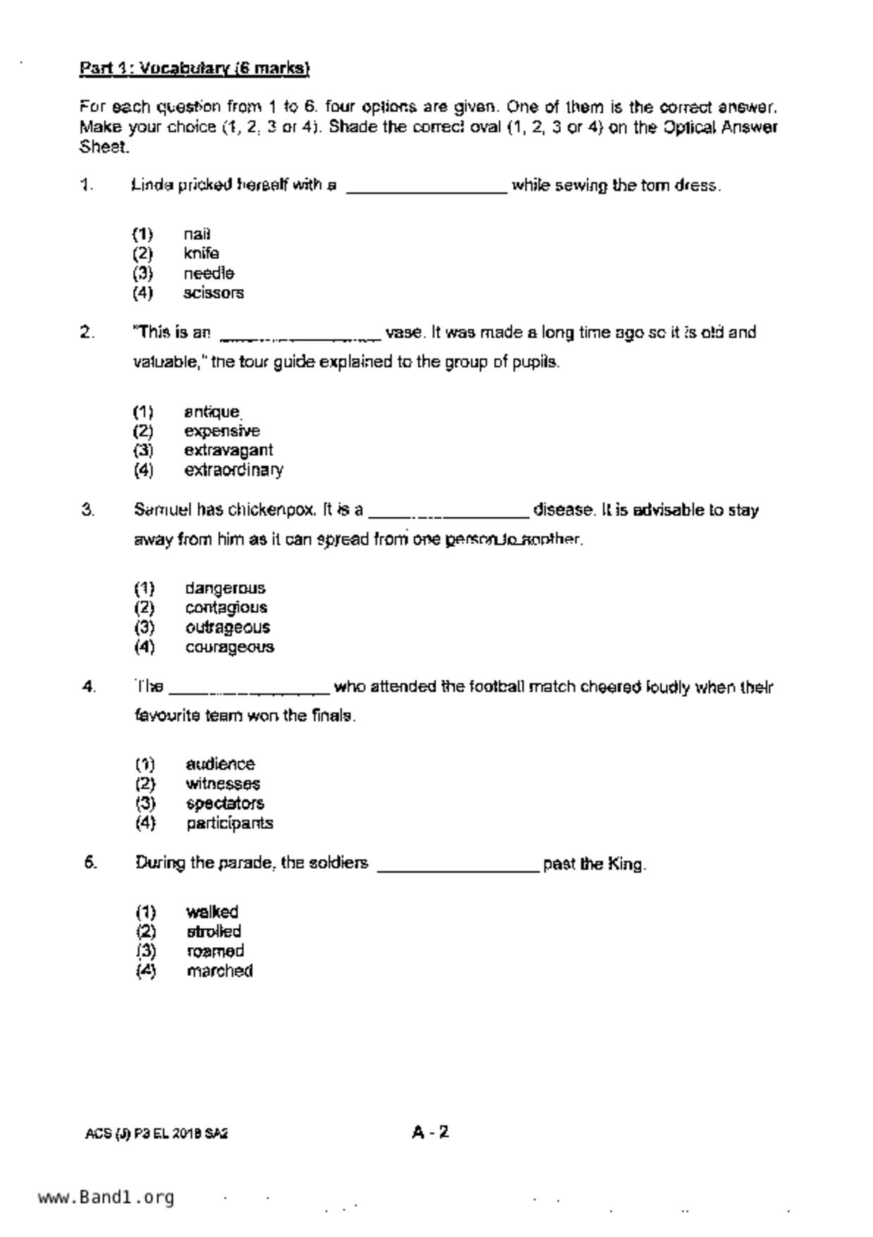 P3English試卷