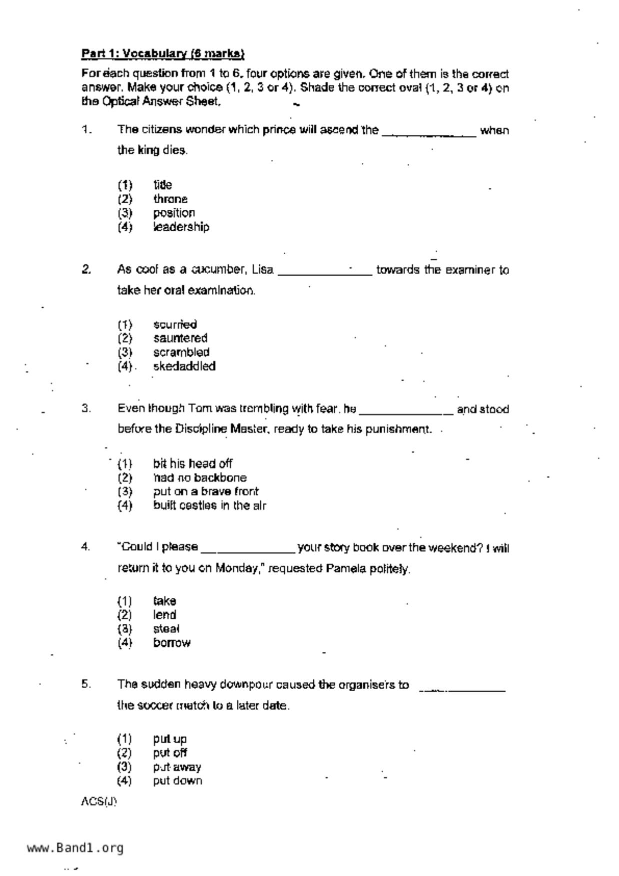 P4English試卷