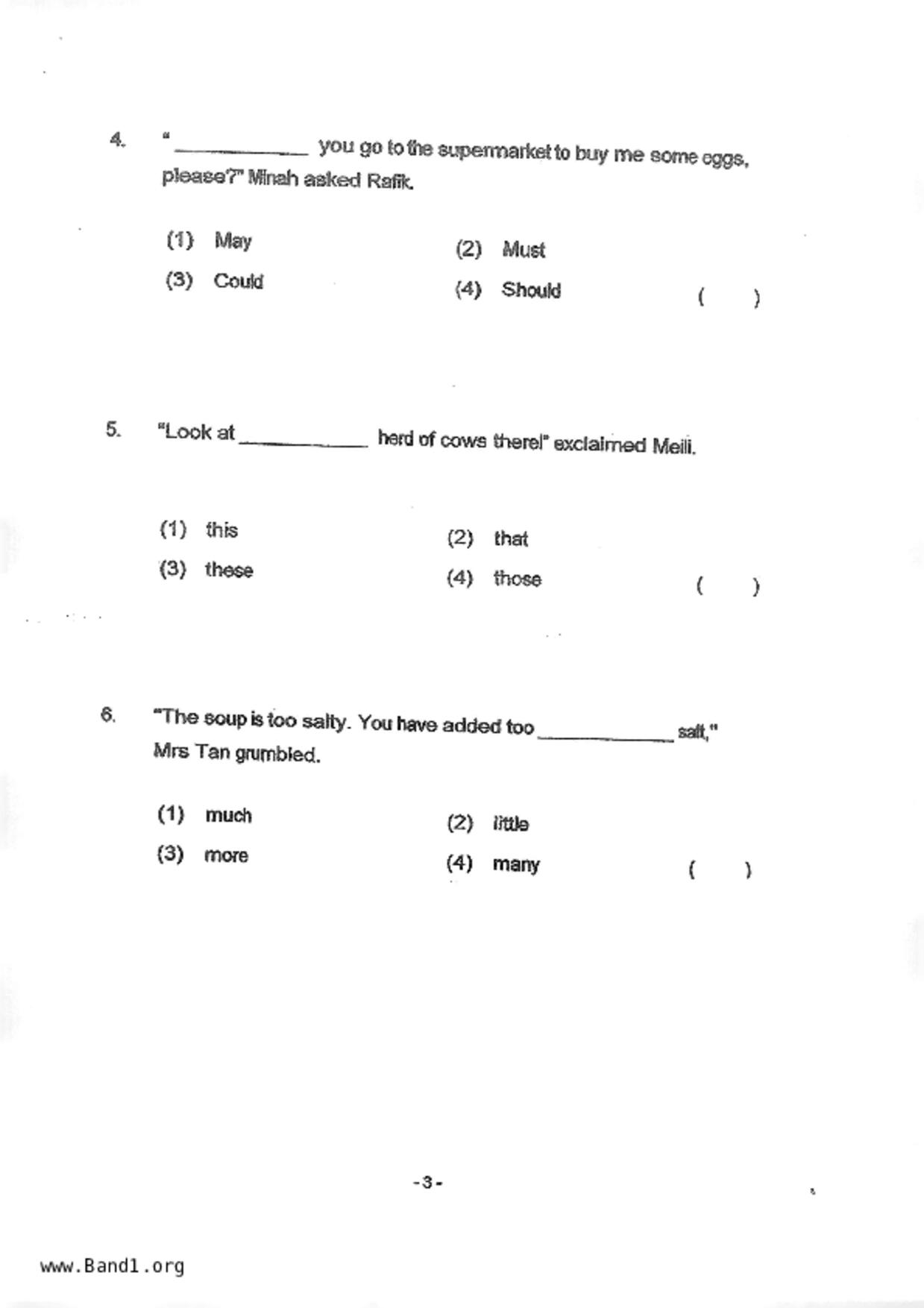 P2English試卷