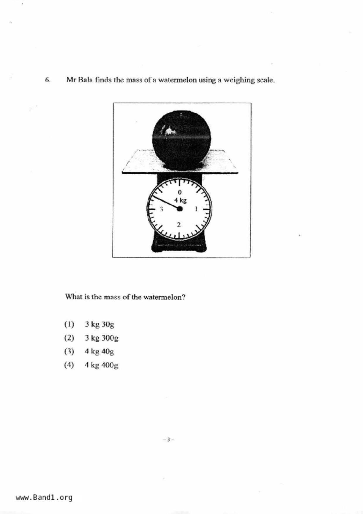 P3Maths試卷