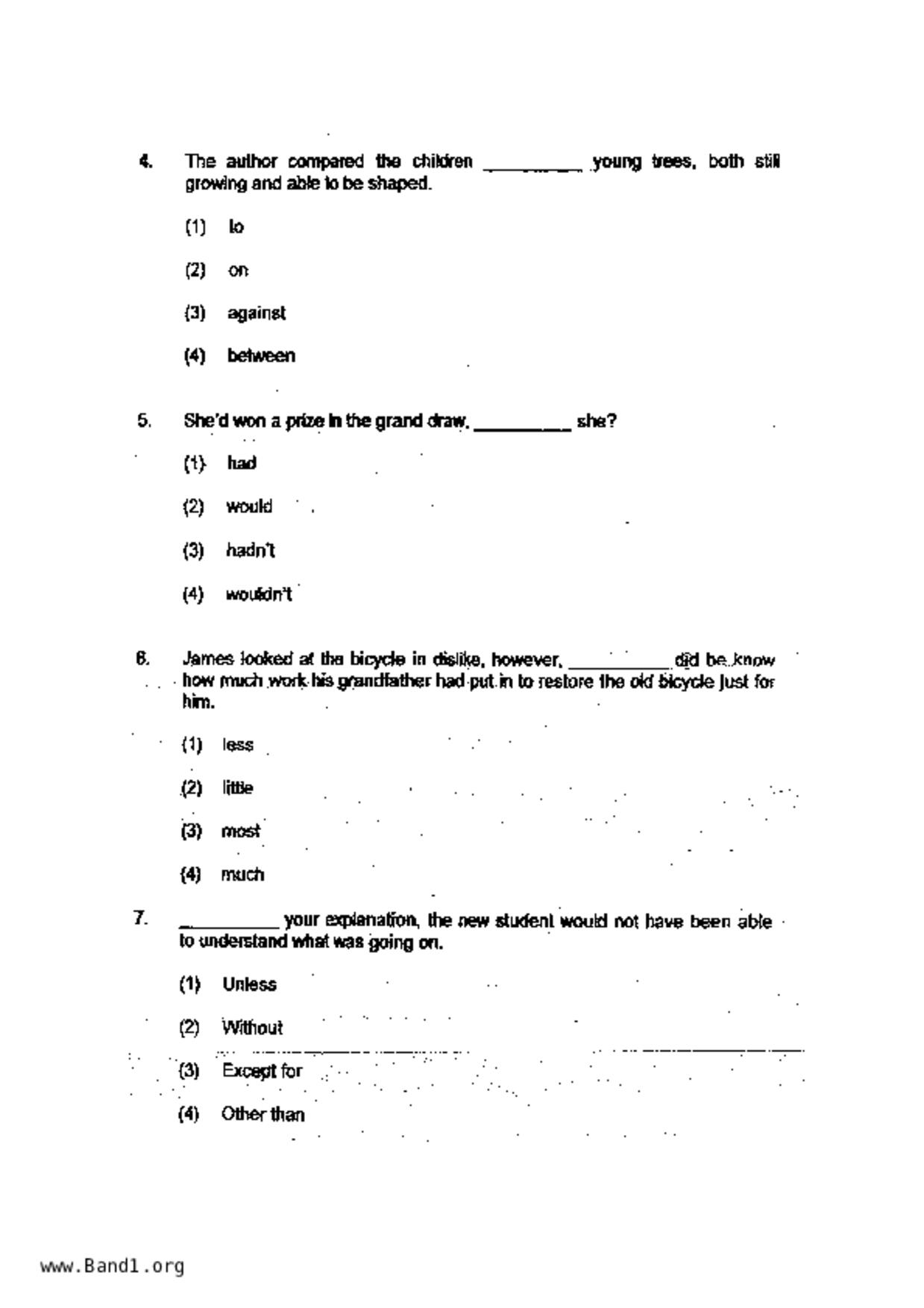 P6English試卷