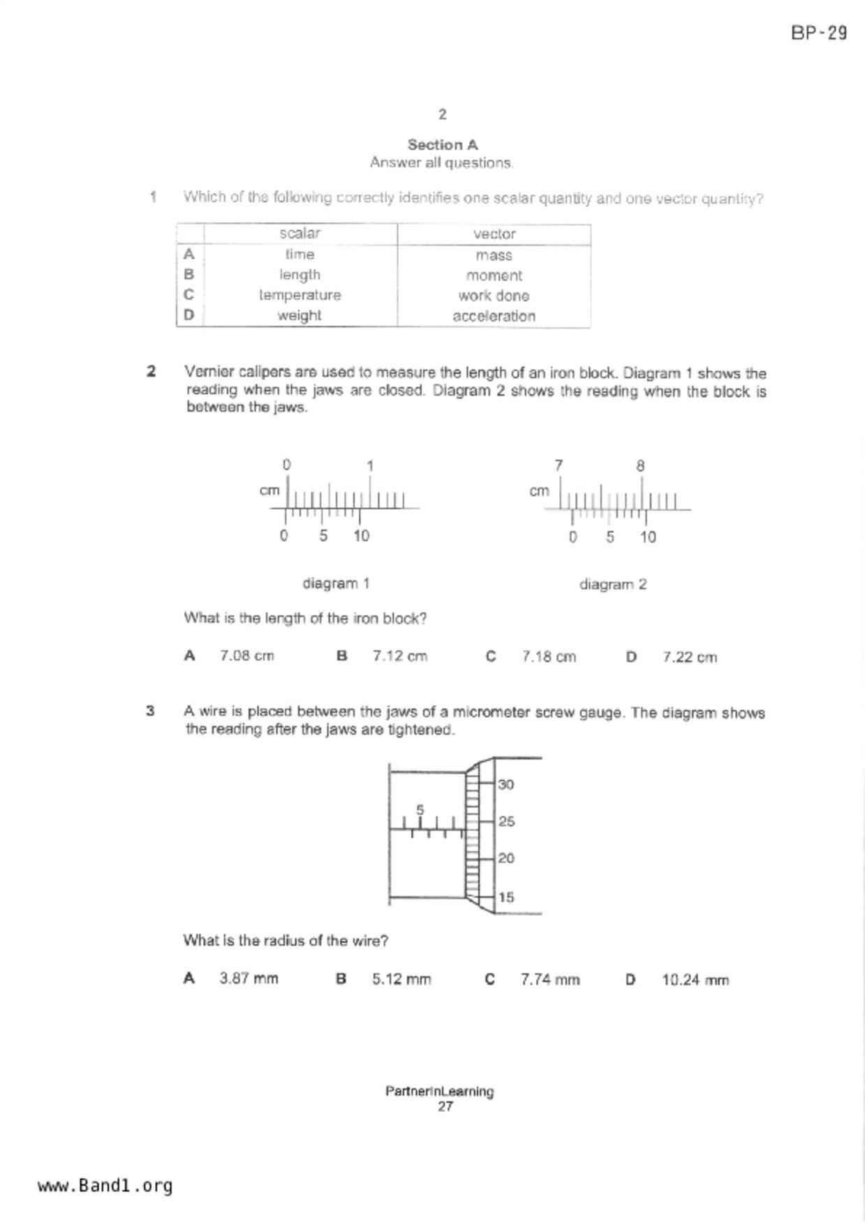 S3Pure Physics試卷