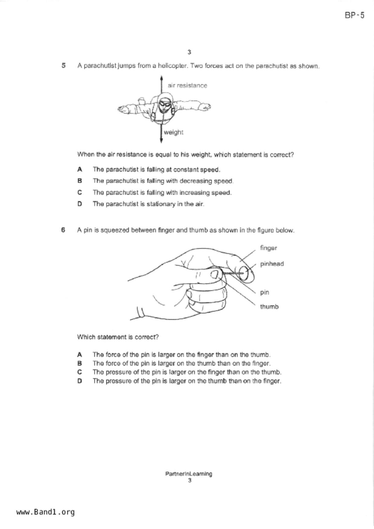 S3Science Physics試卷