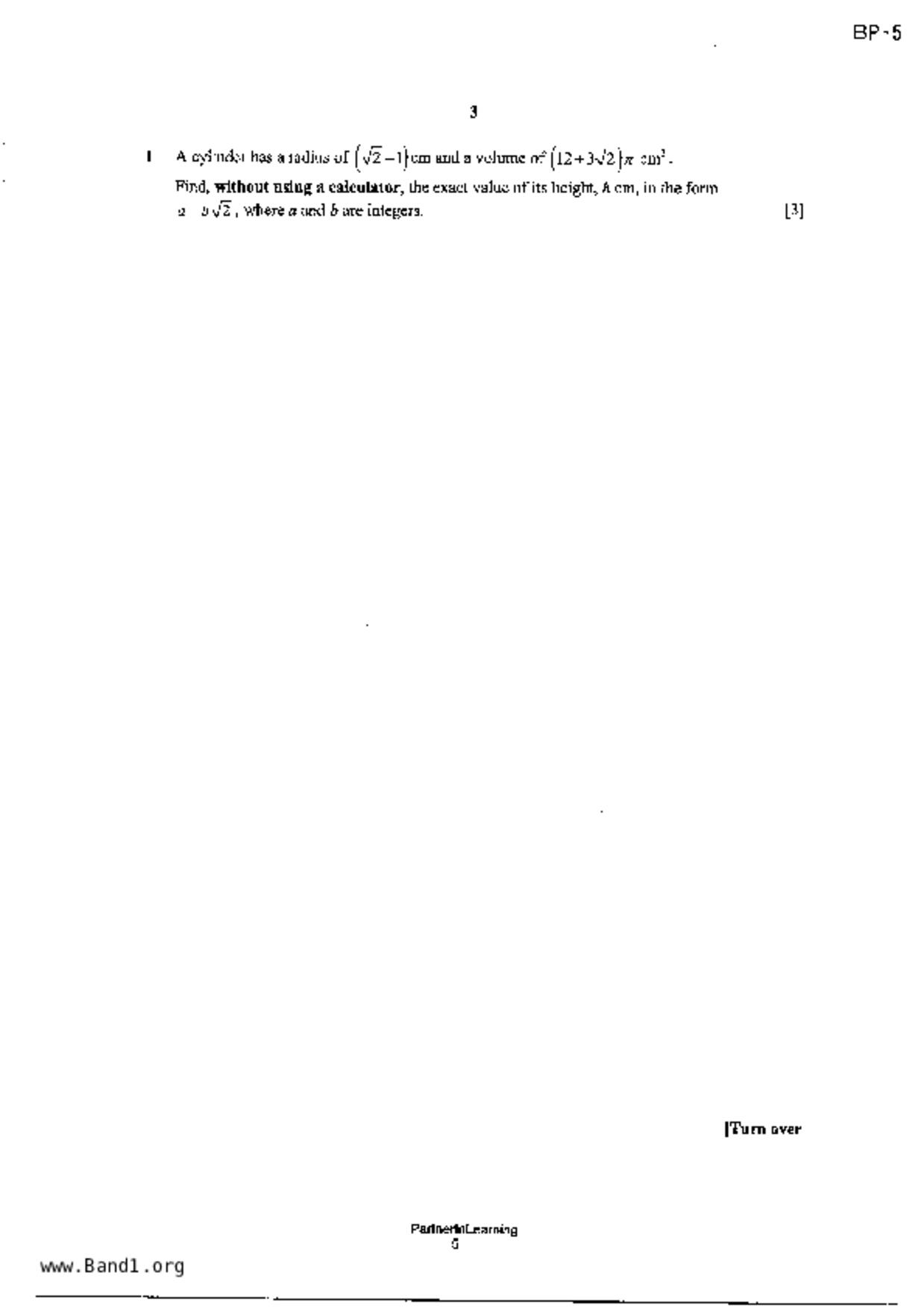 S5A Math試卷
