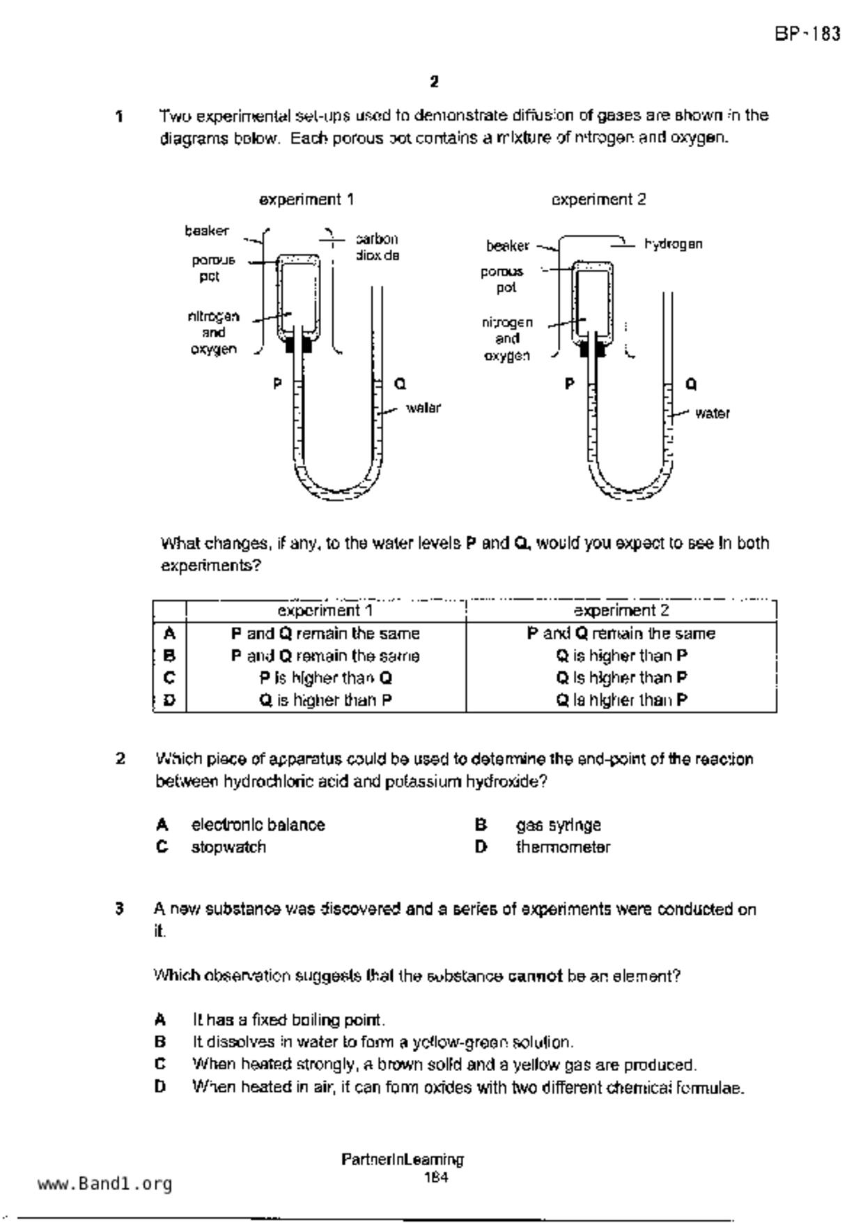 S5Pure Chemistry試卷