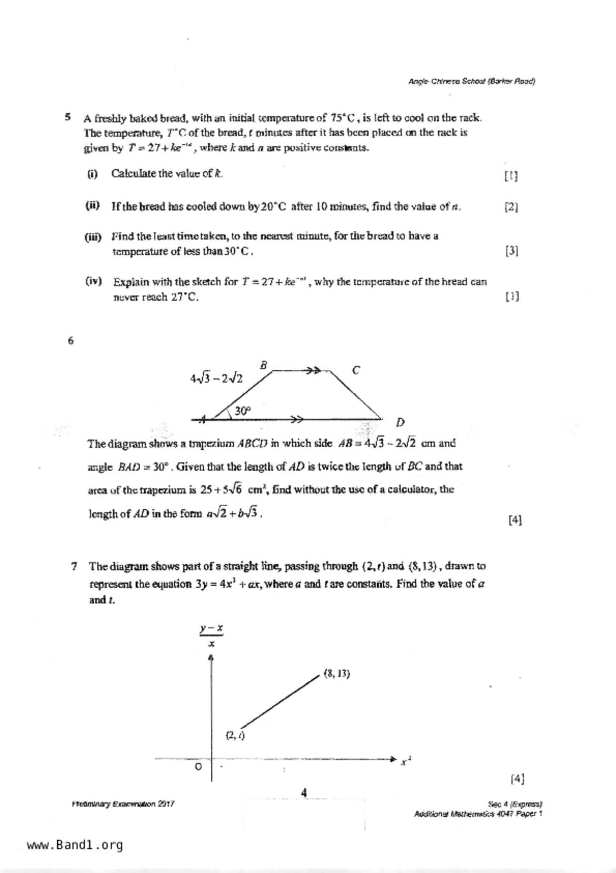 S5A Math試卷