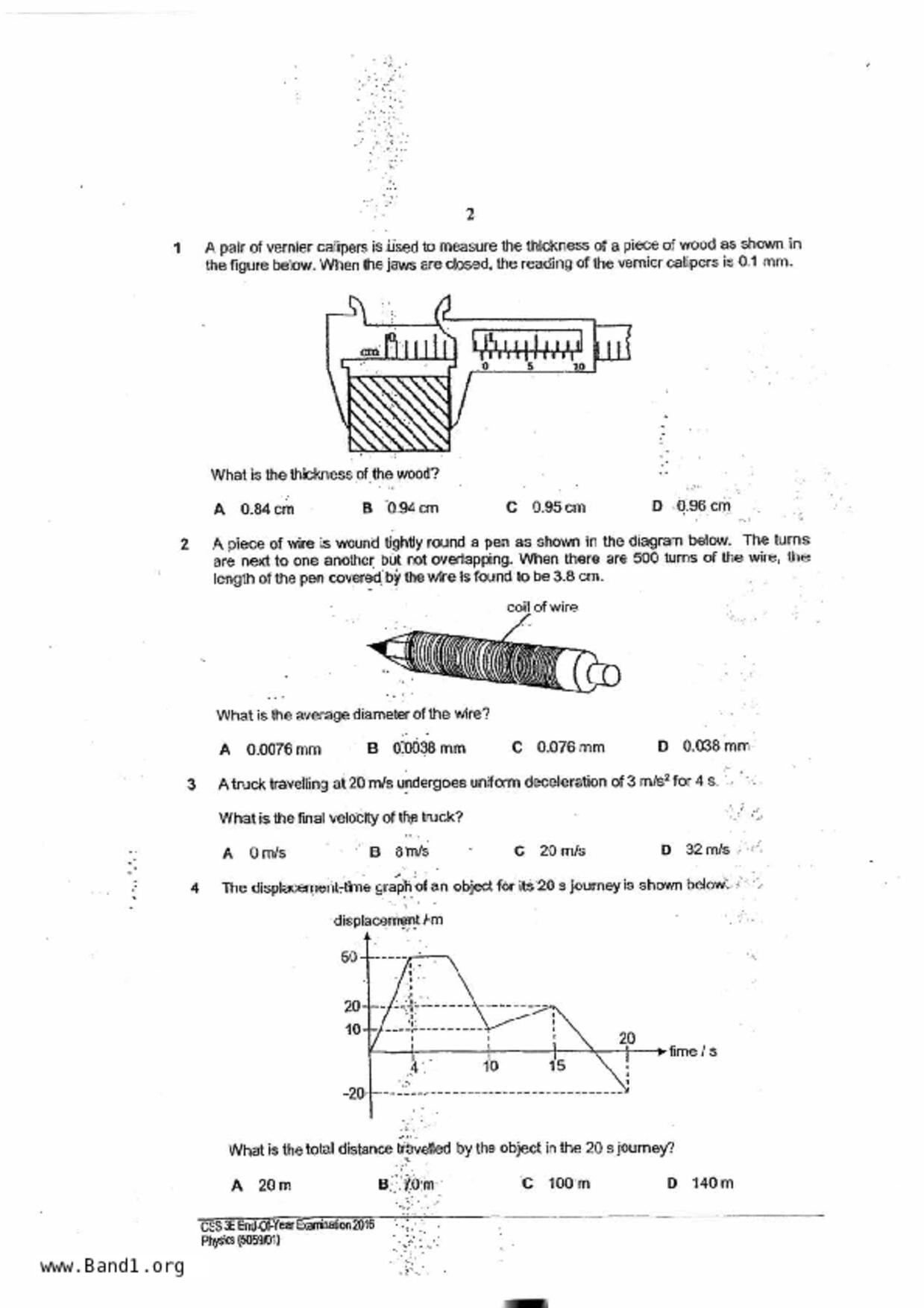 S3Pure Physics試卷