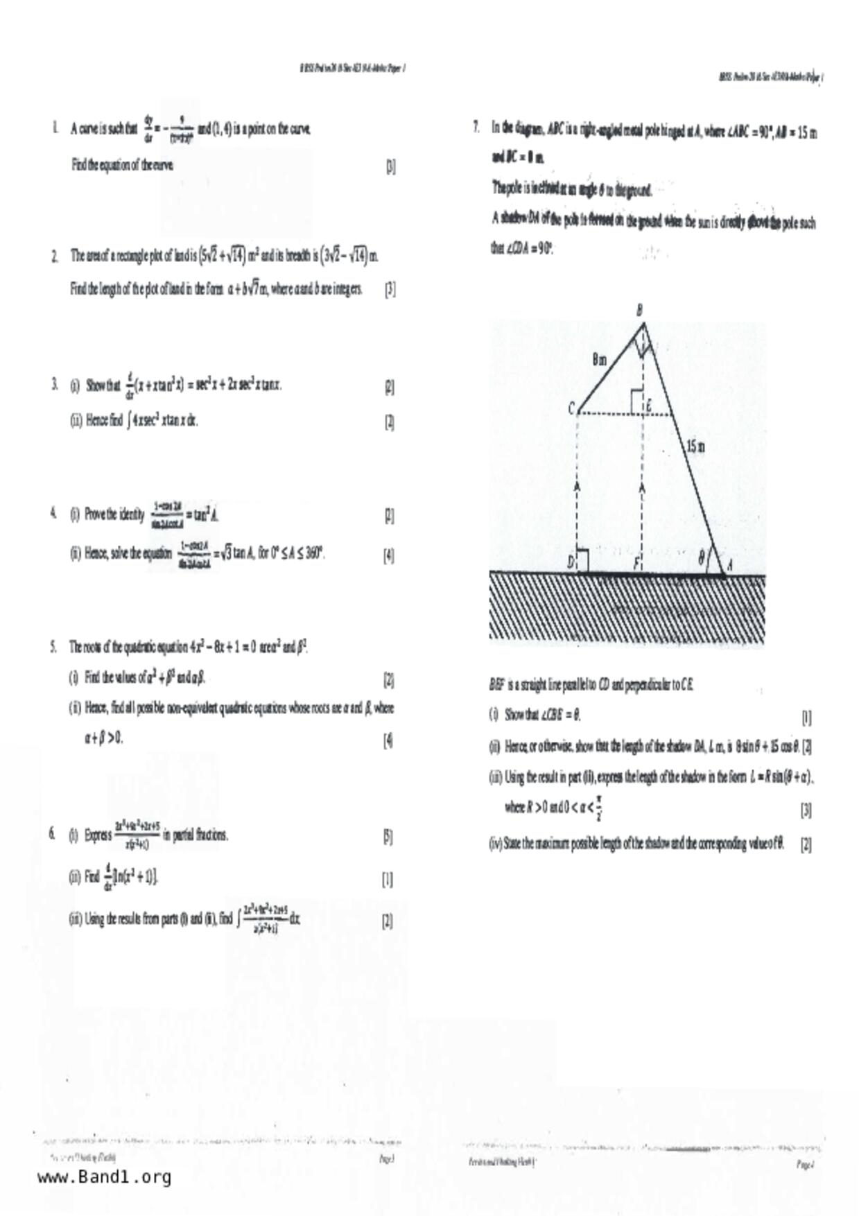 S5A Math試卷