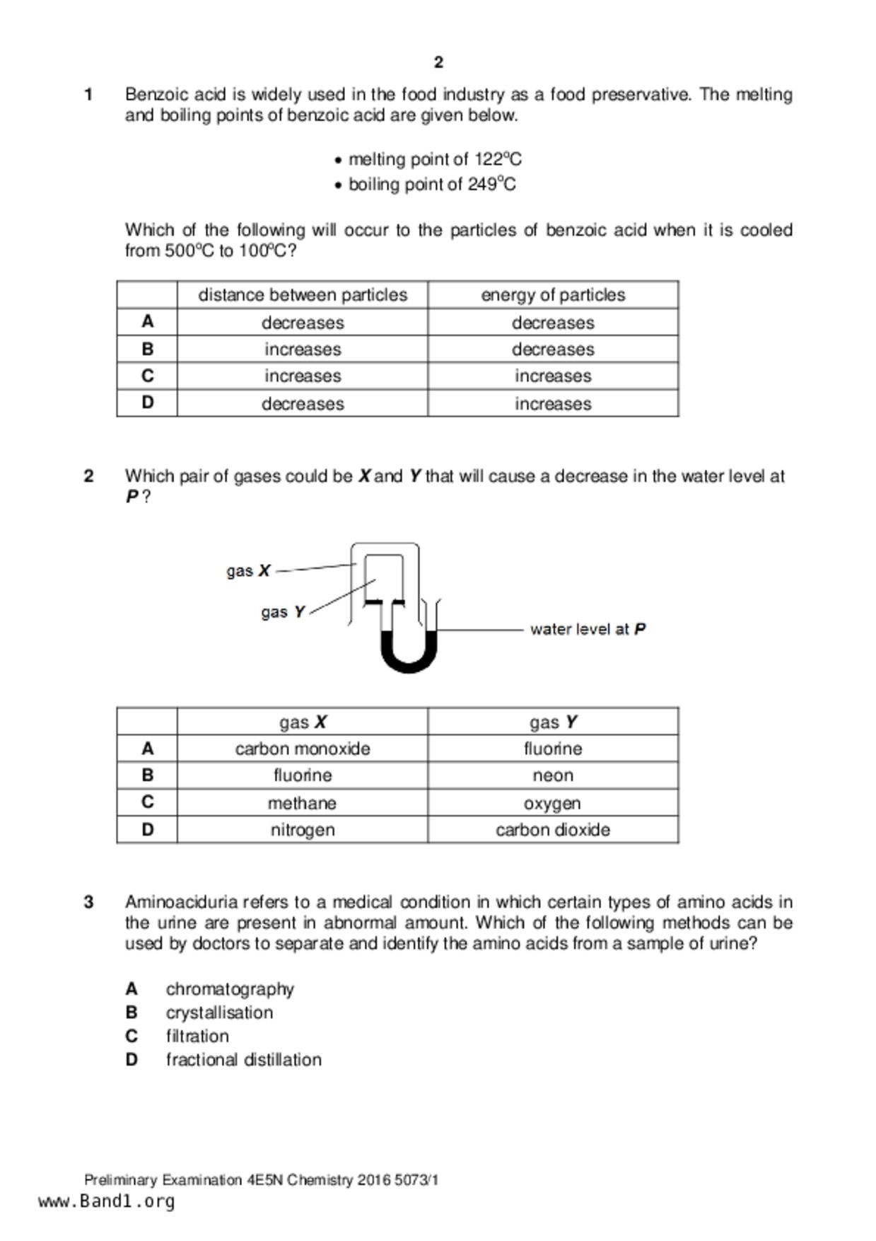 S5Chemistry試卷