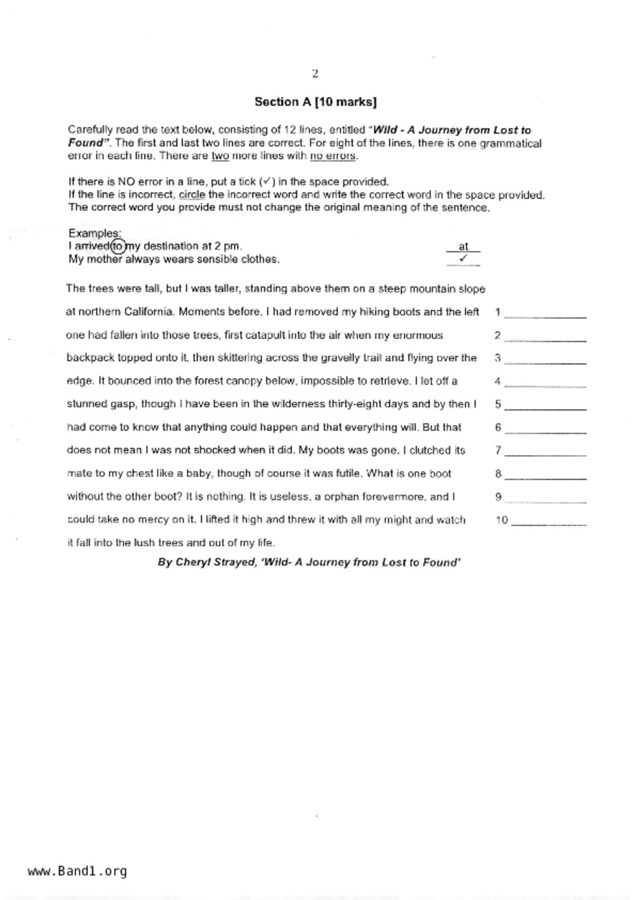 S5English試卷