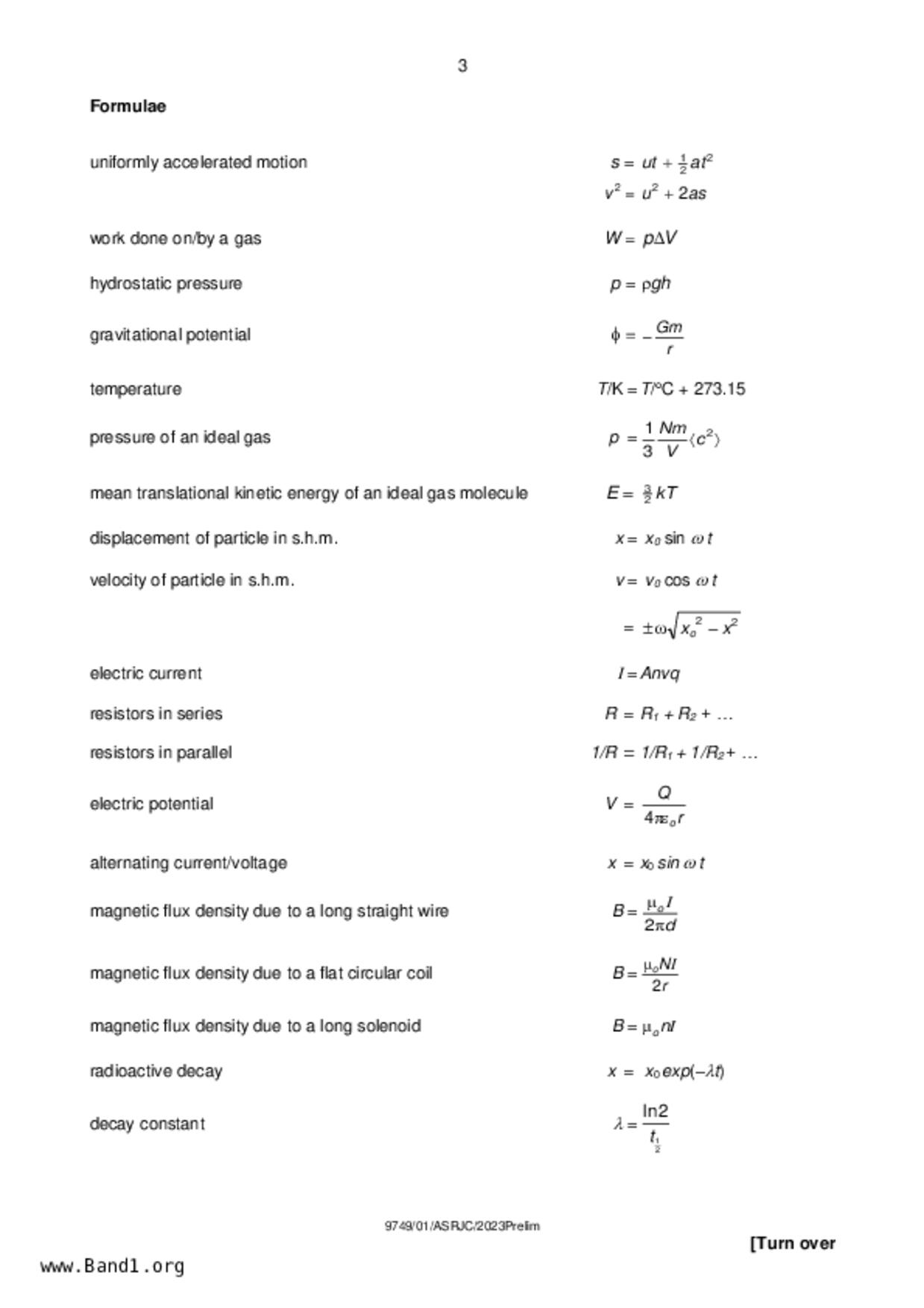 JC2Physics試卷