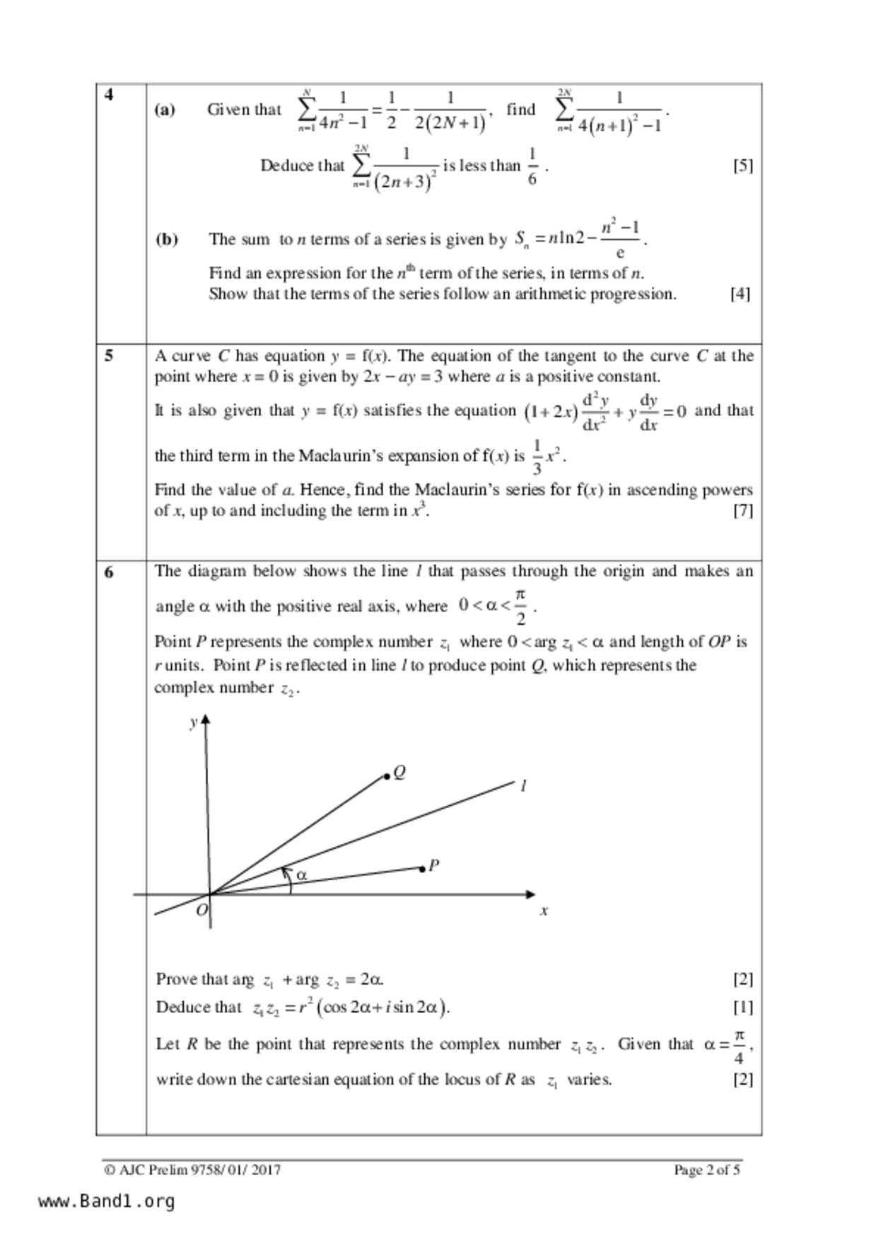 JC2Maths試卷