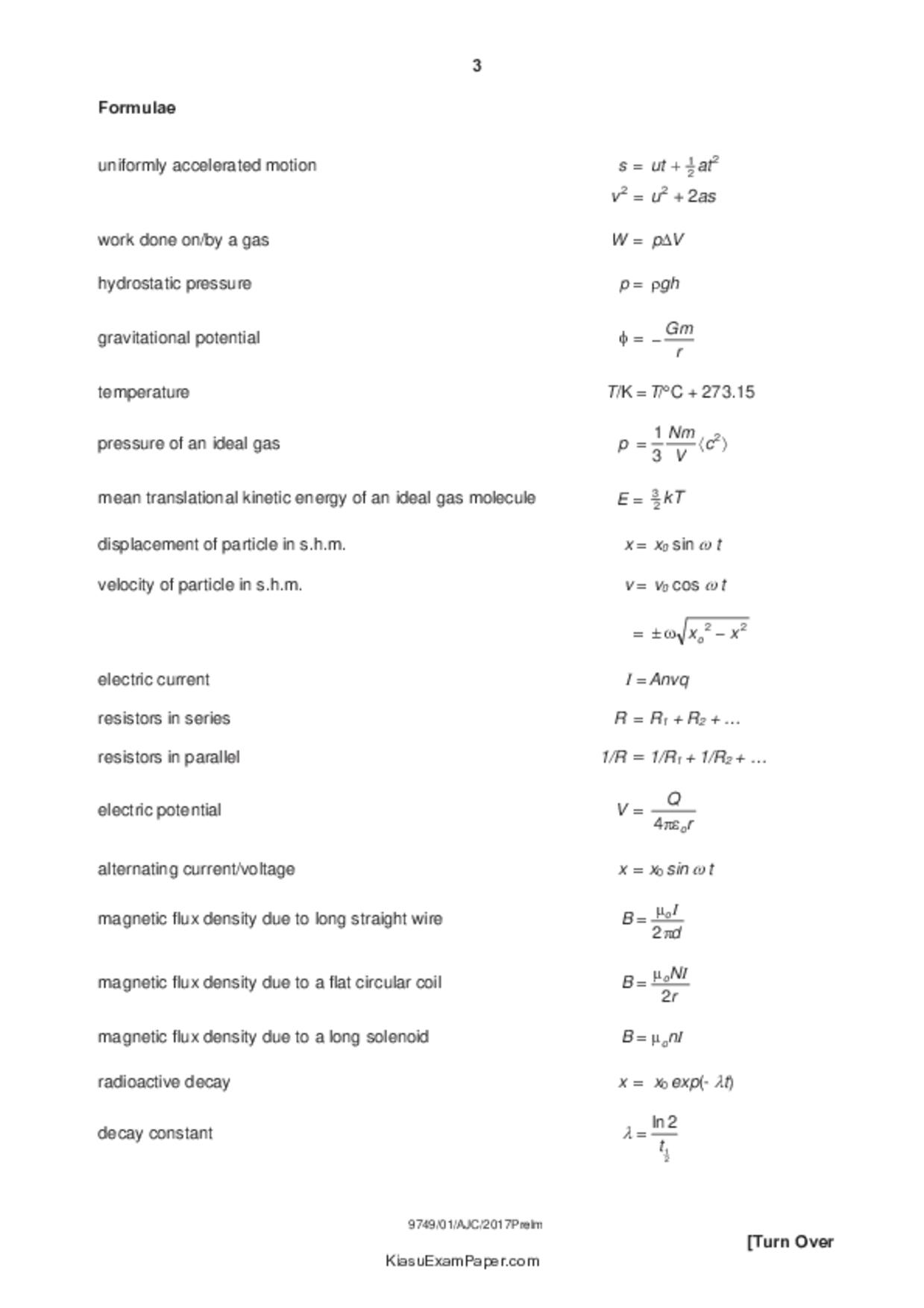 JC2Physics試卷