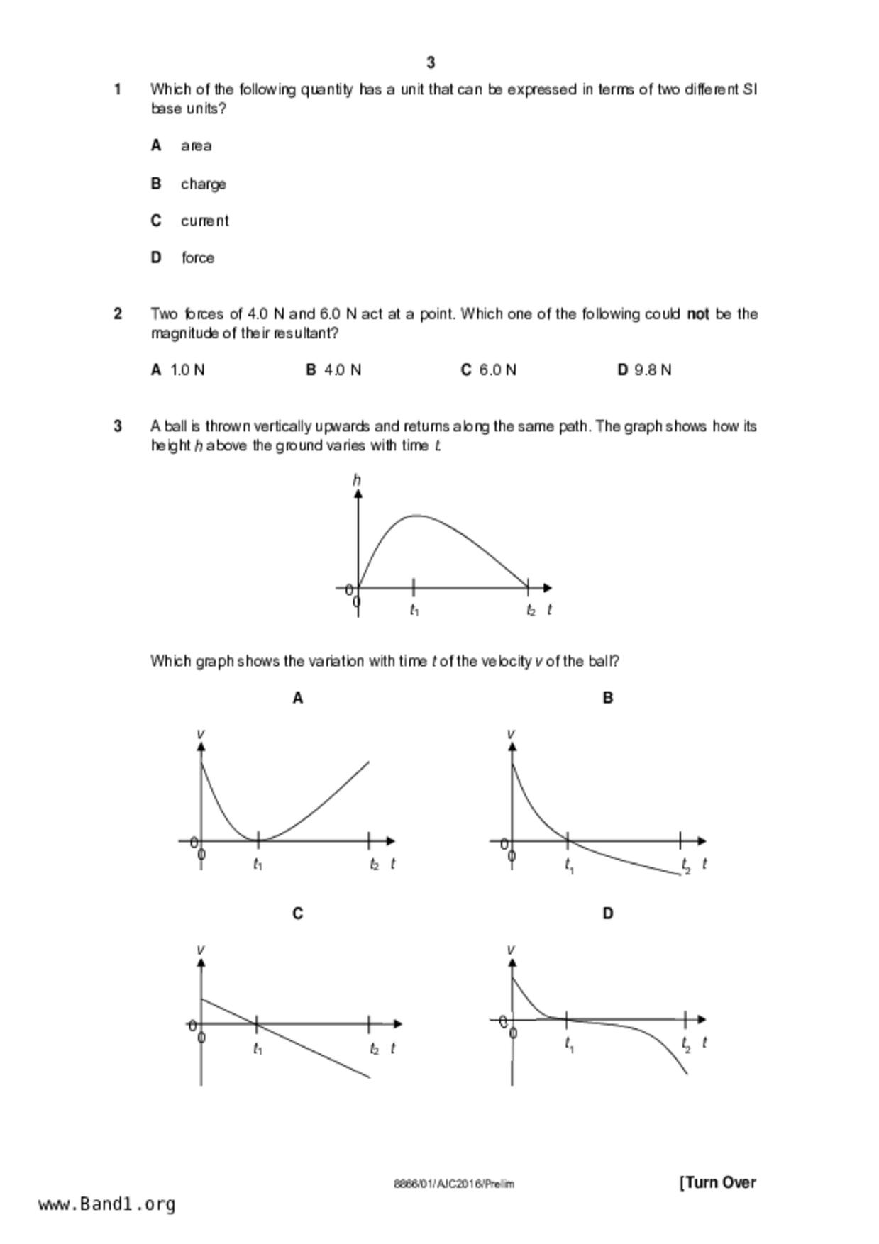 JC2Physics試卷