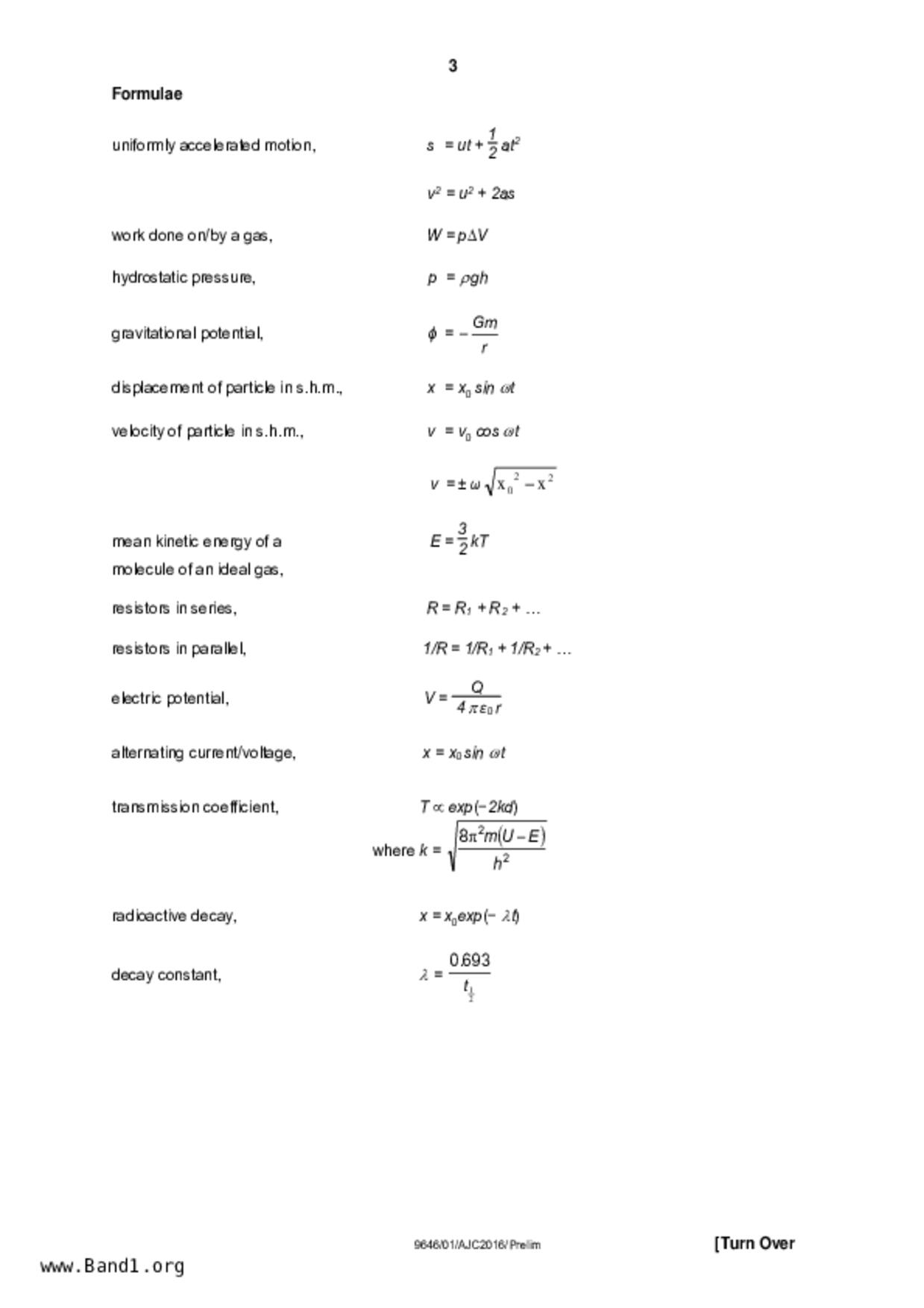 JC2Physics試卷