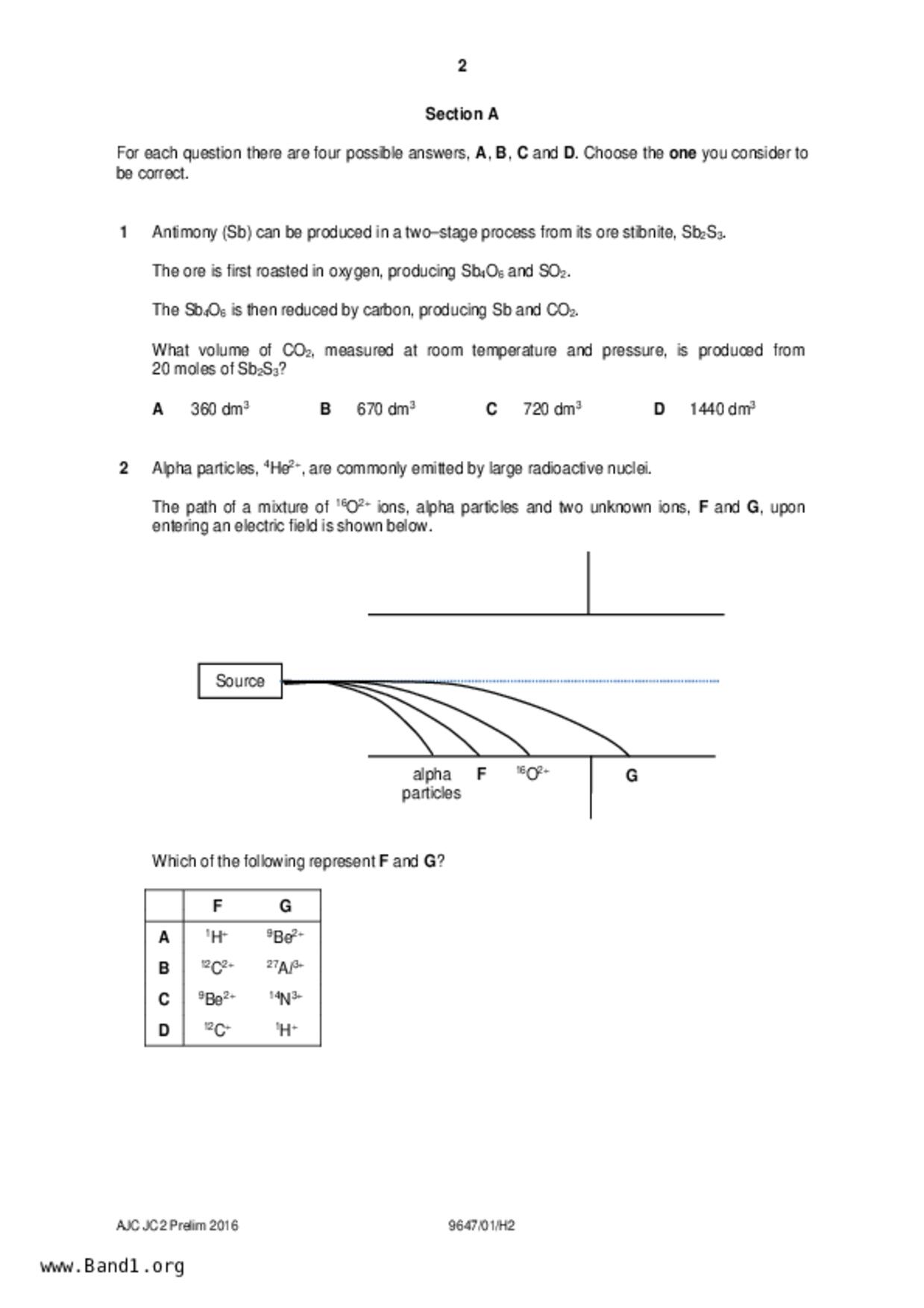 JC2Chemistry試卷