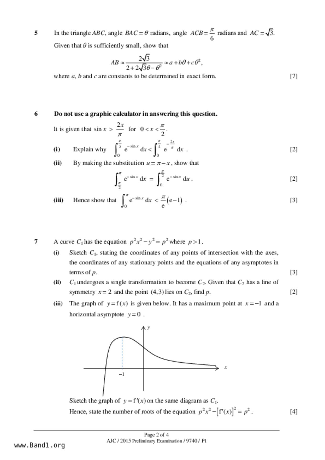 JC2Maths試卷