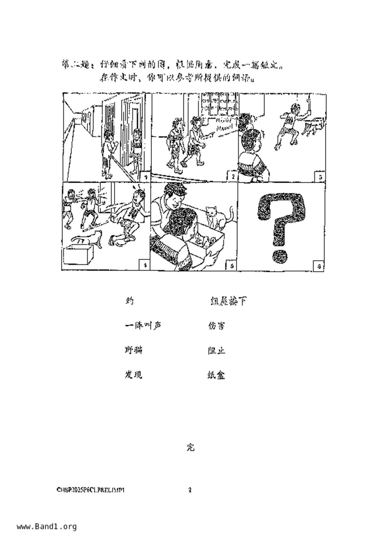 P6Chinese試卷