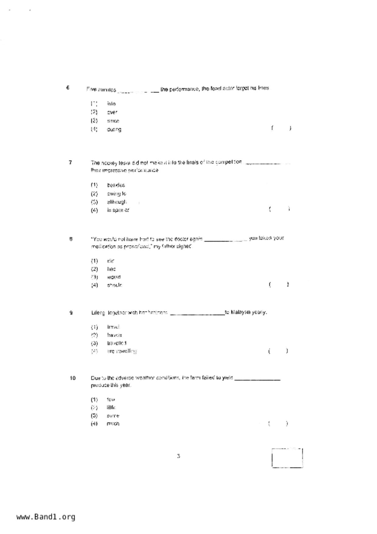 P6English試卷