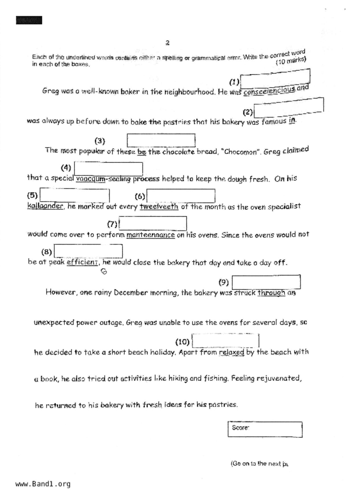 P6English試卷