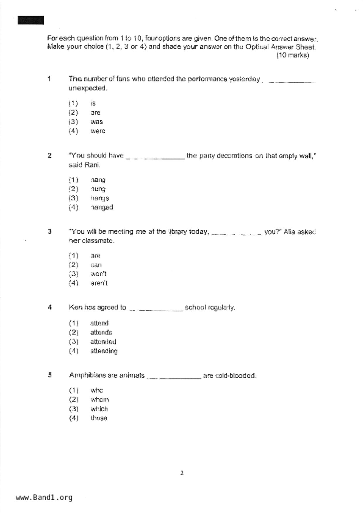 P6English試卷
