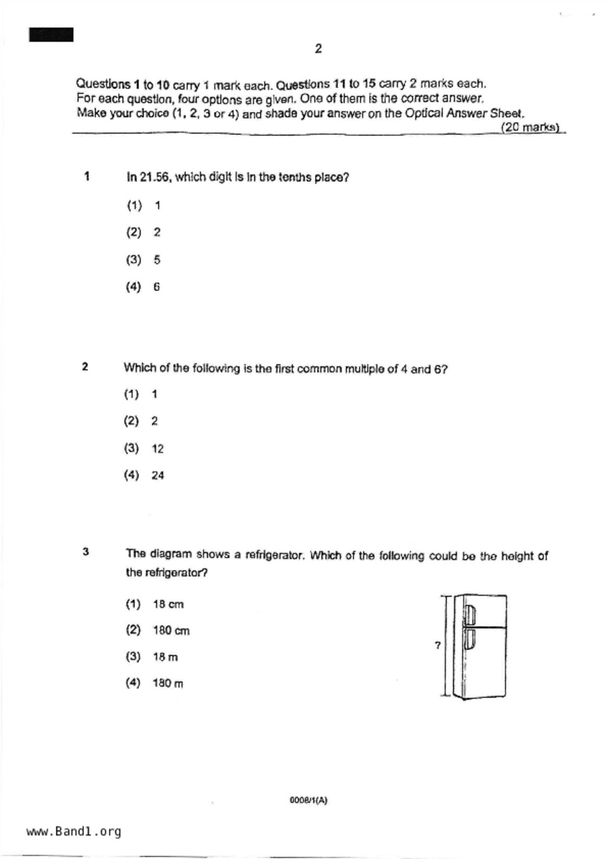 P6Maths試卷