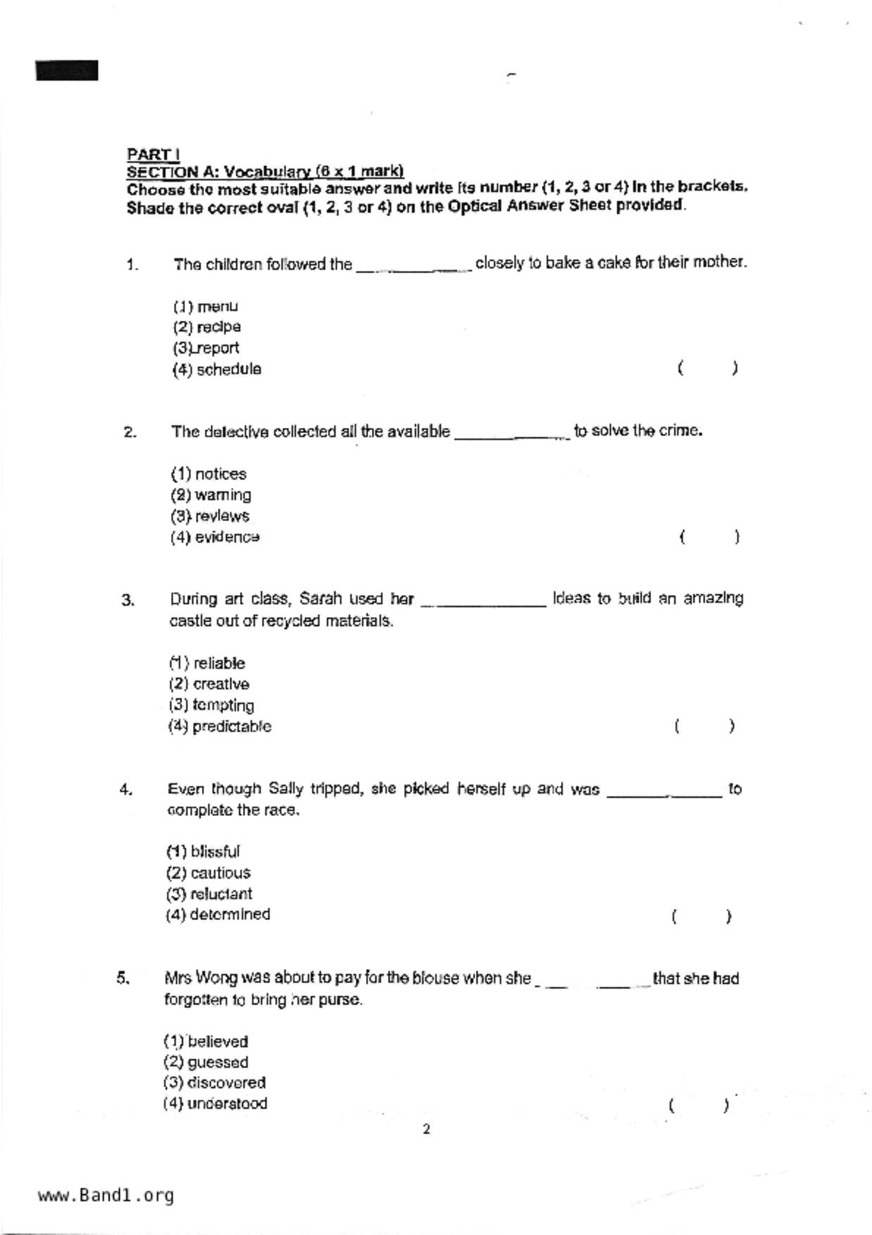 P4English試卷