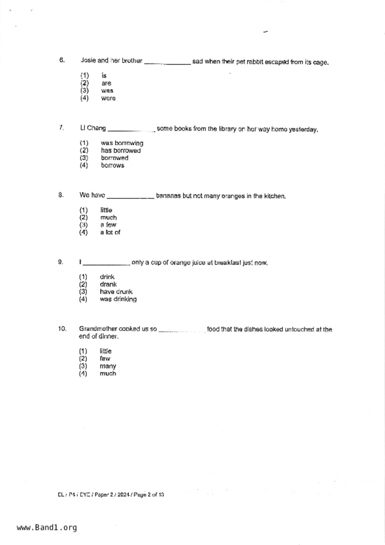 P4English試卷