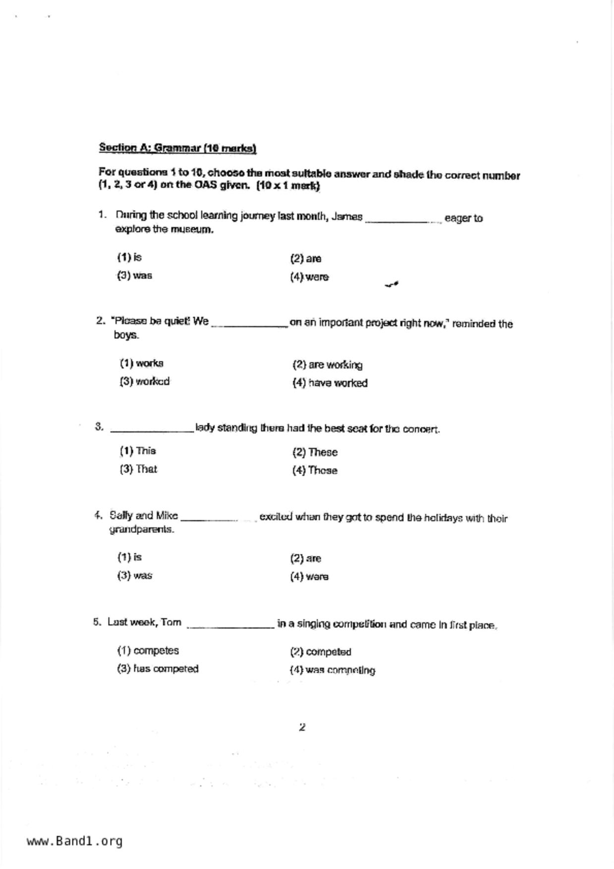 P4English試卷