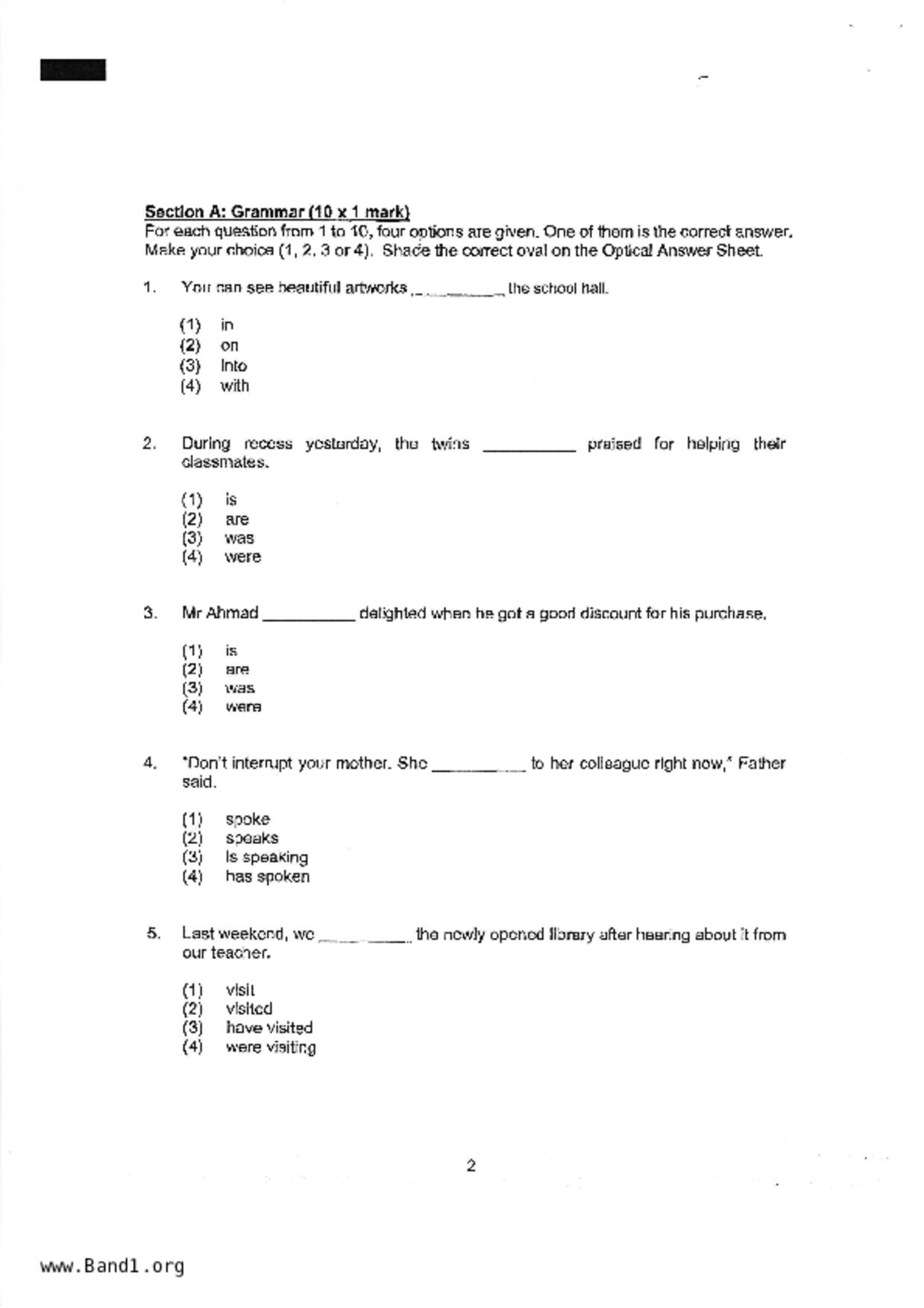 P4English試卷