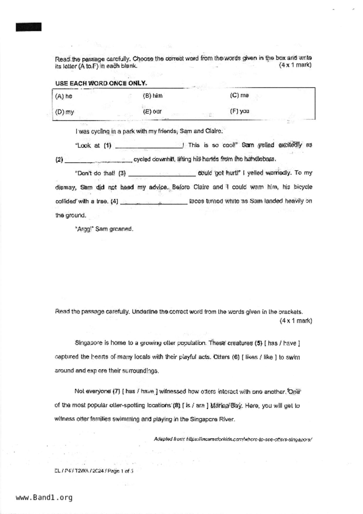P4English試卷