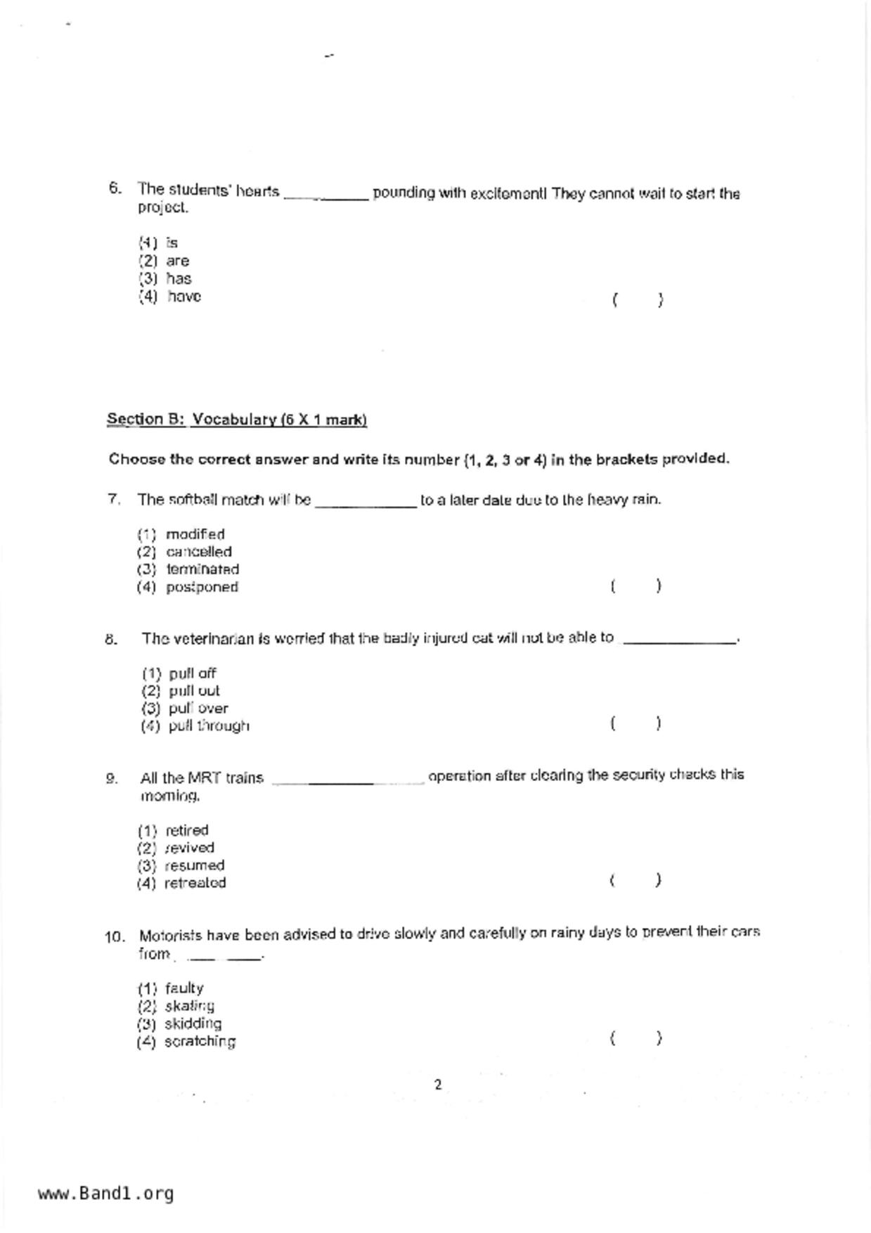 P4English試卷