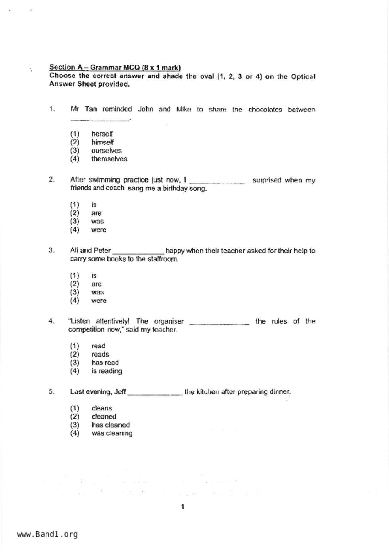 P4English試卷