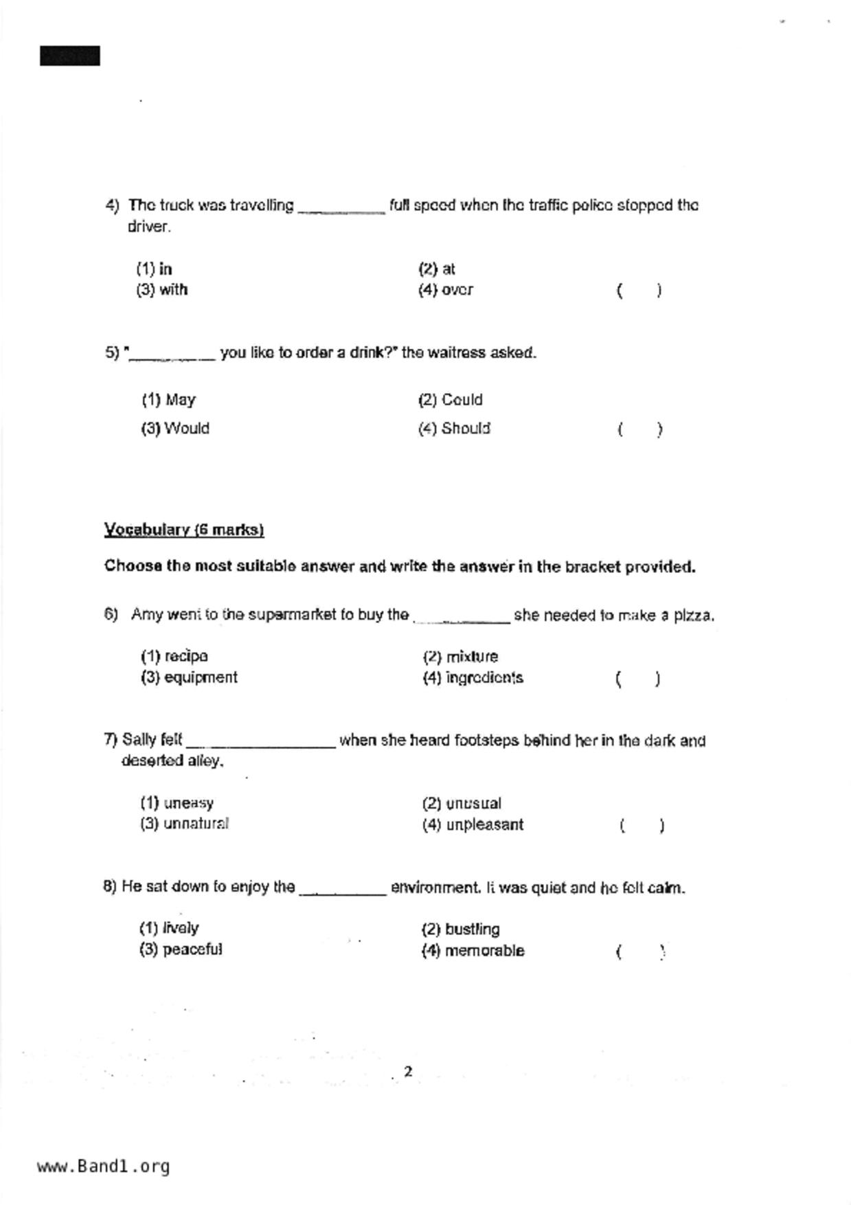 P4English試卷