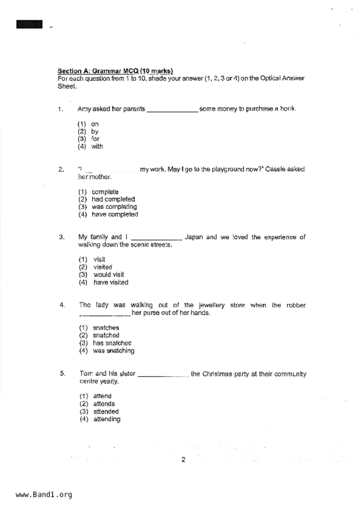 P4English試卷