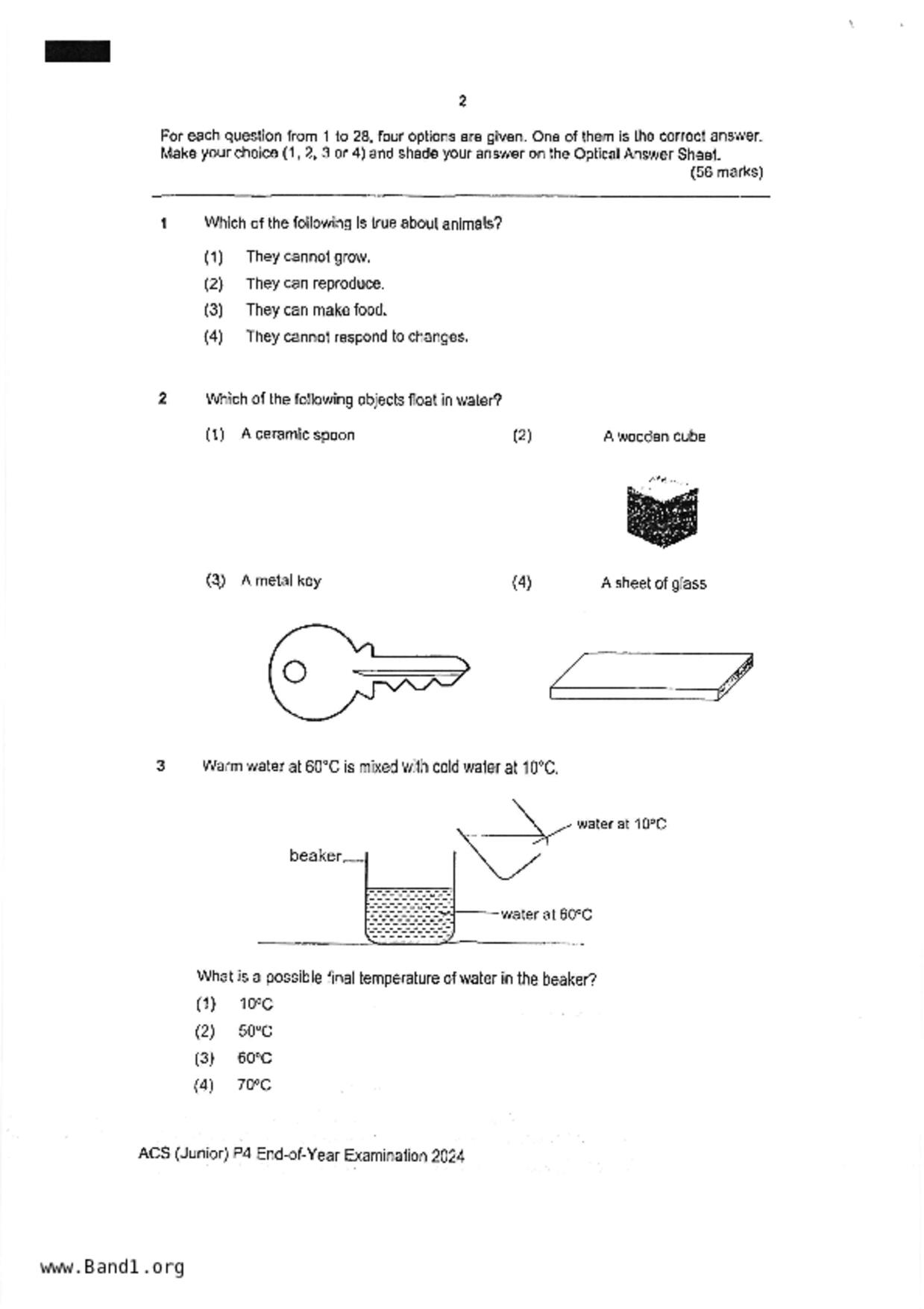 P4Science試卷