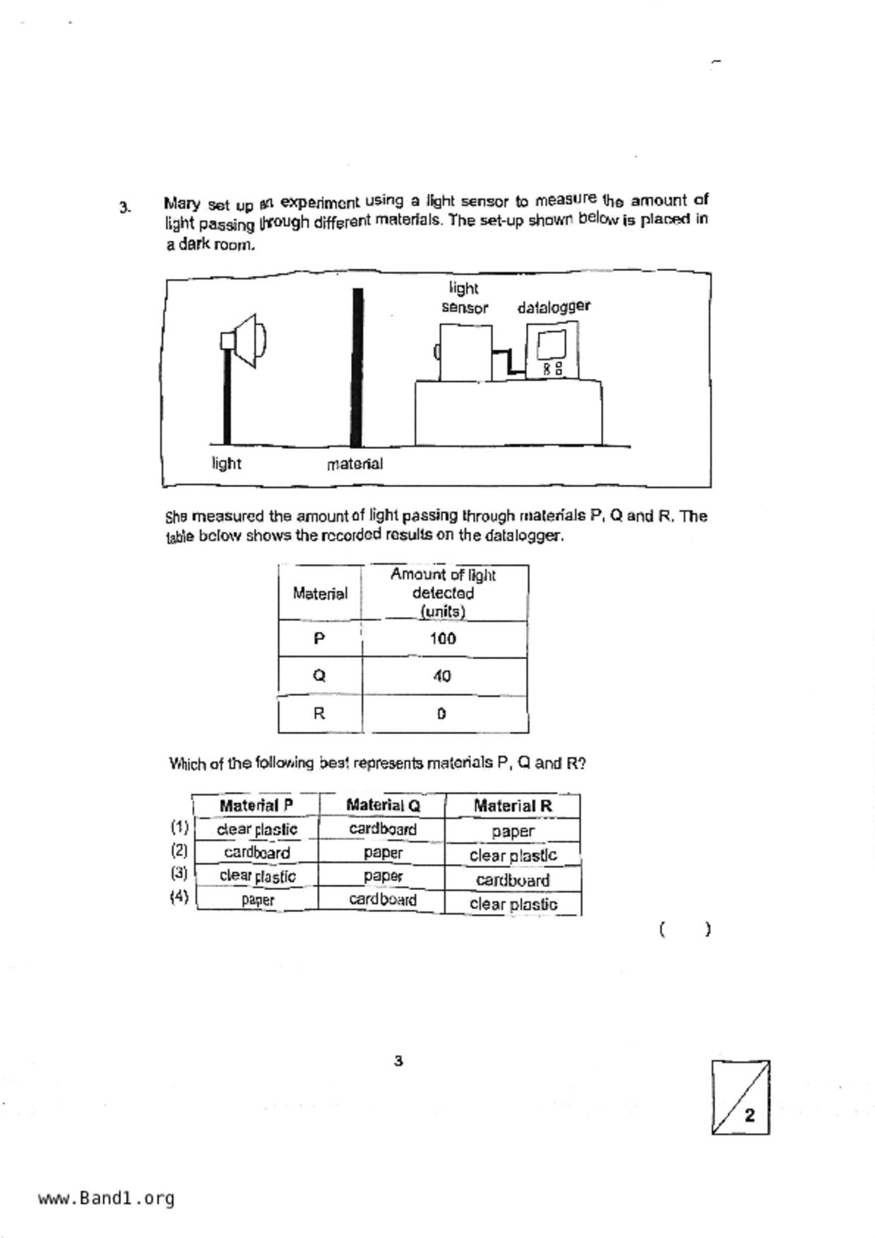 P4Science試卷