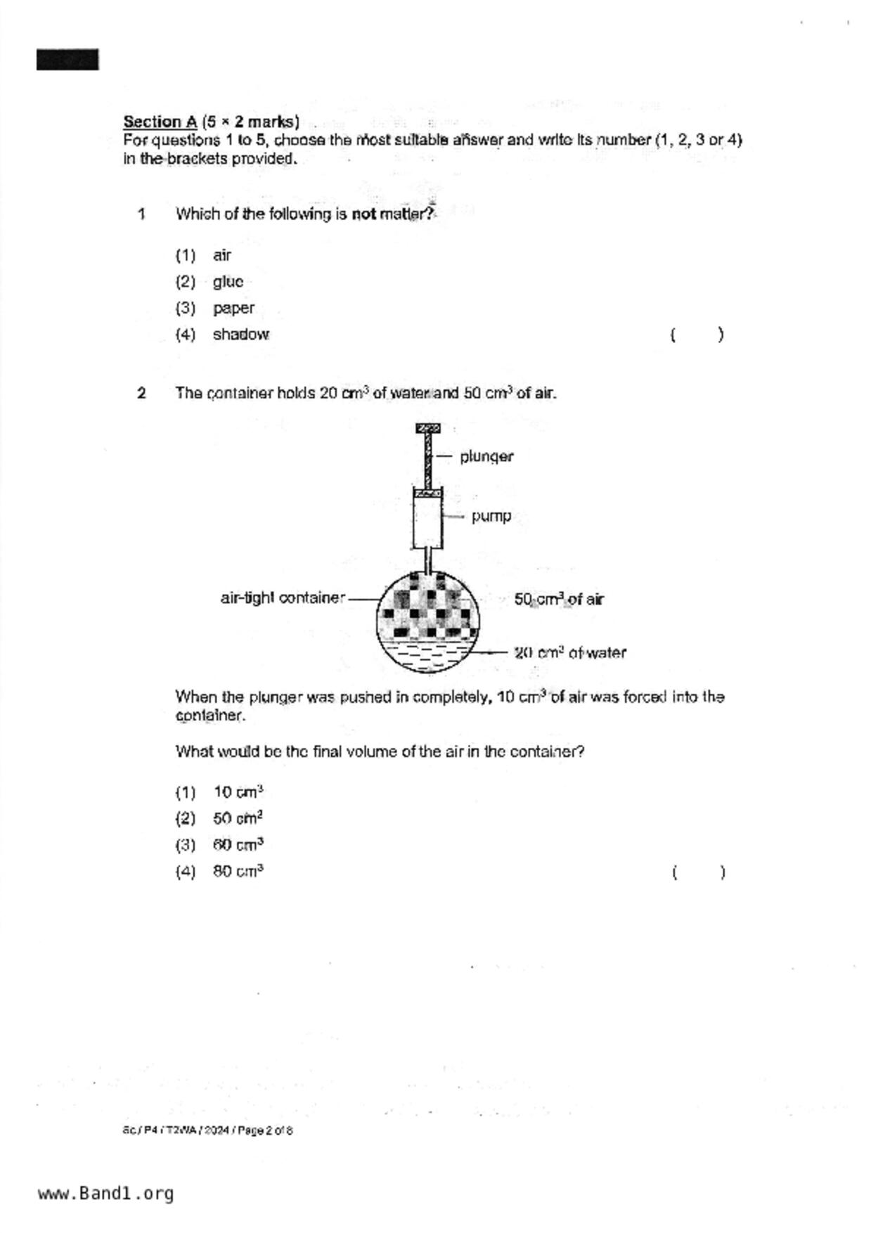 P4Science試卷