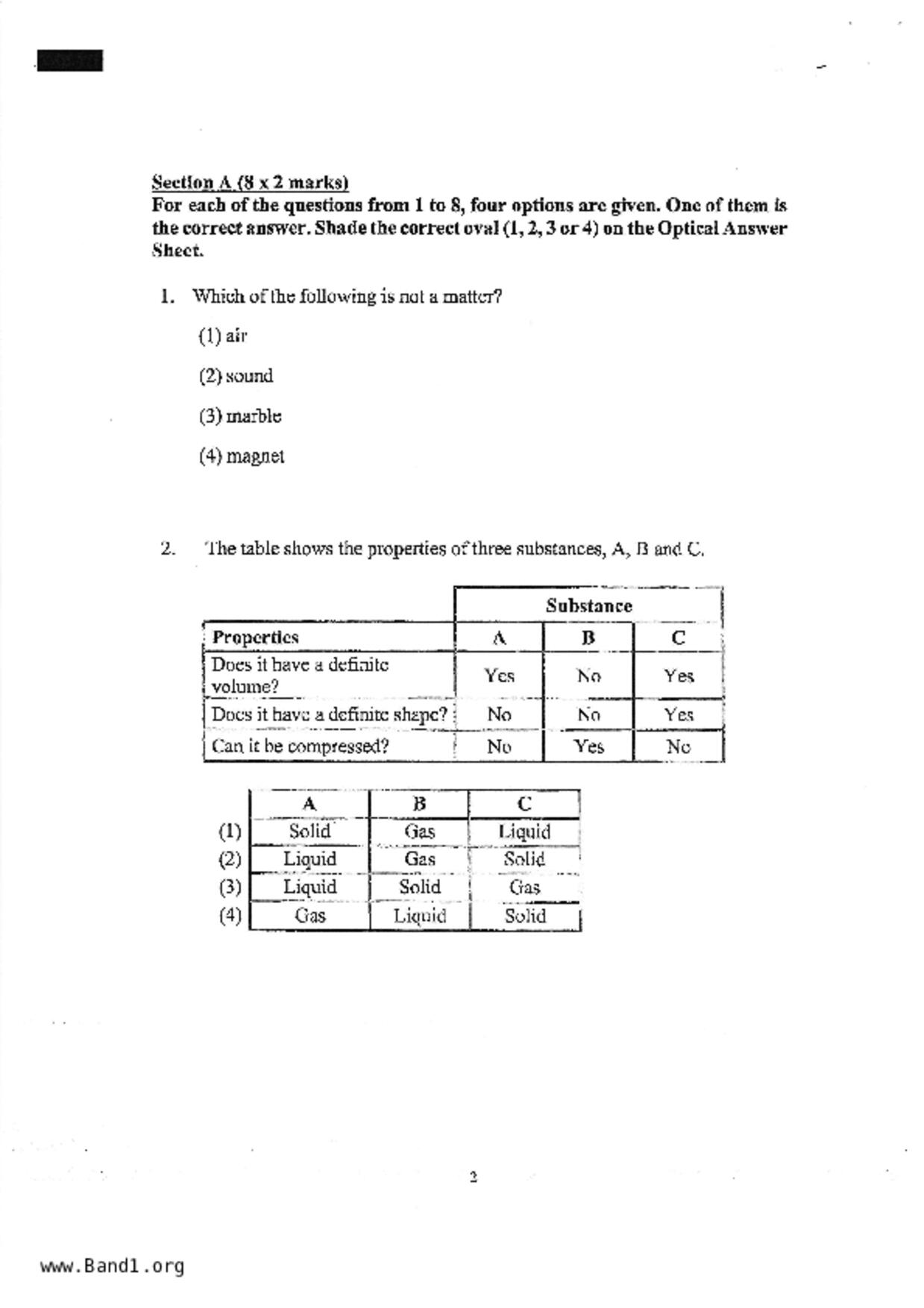 P4Science試卷