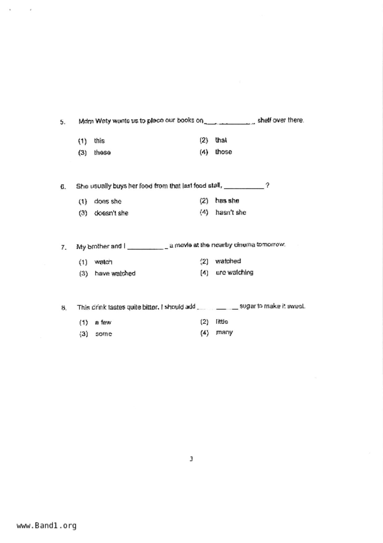 P3English試卷