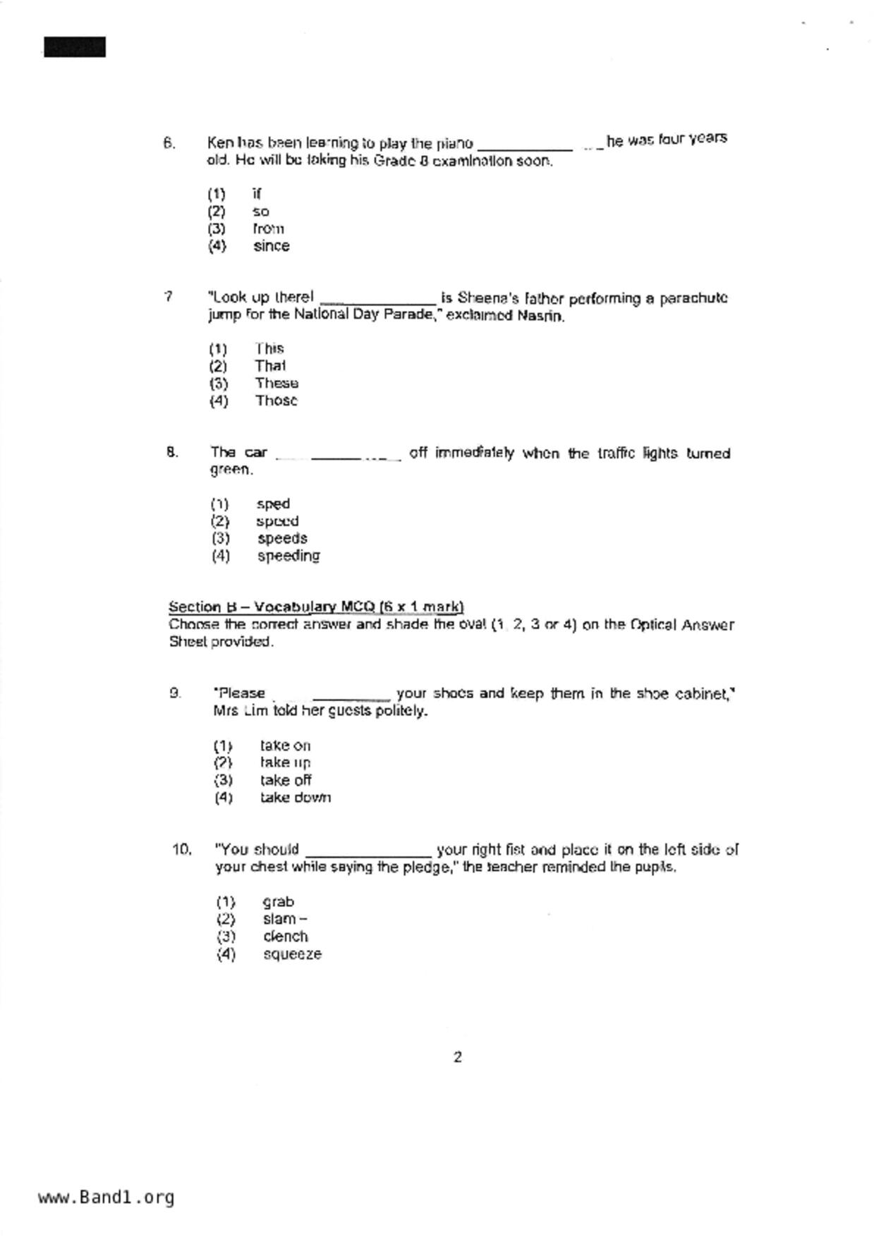 P3English試卷