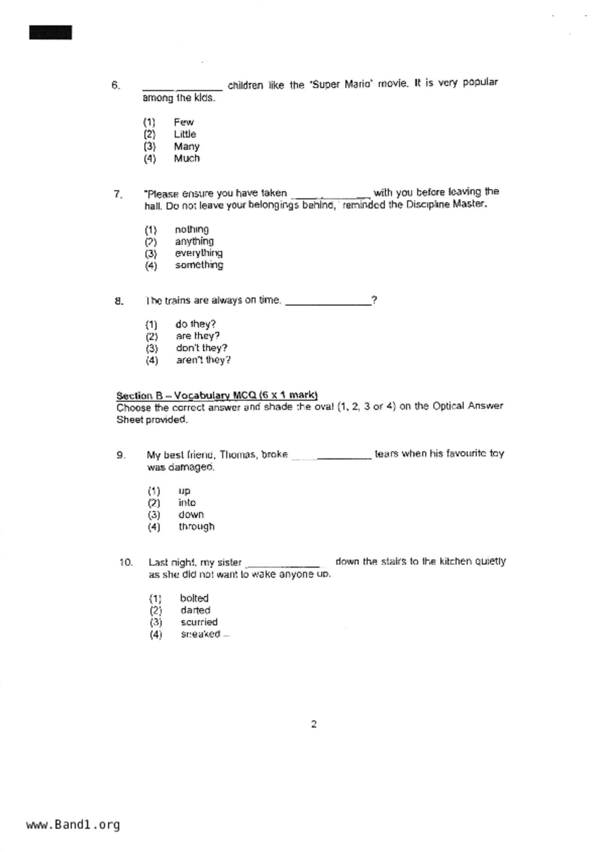 P3English試卷