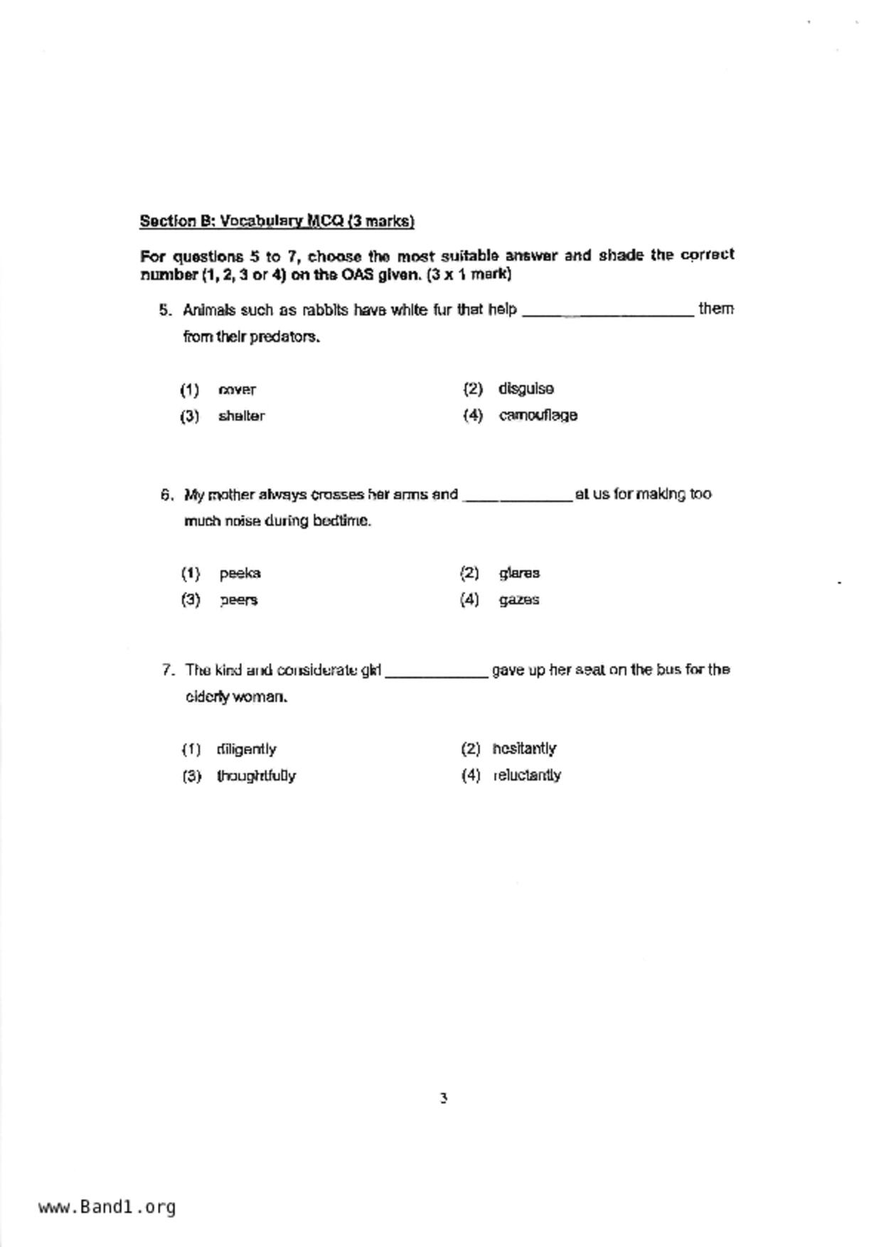 P3English試卷