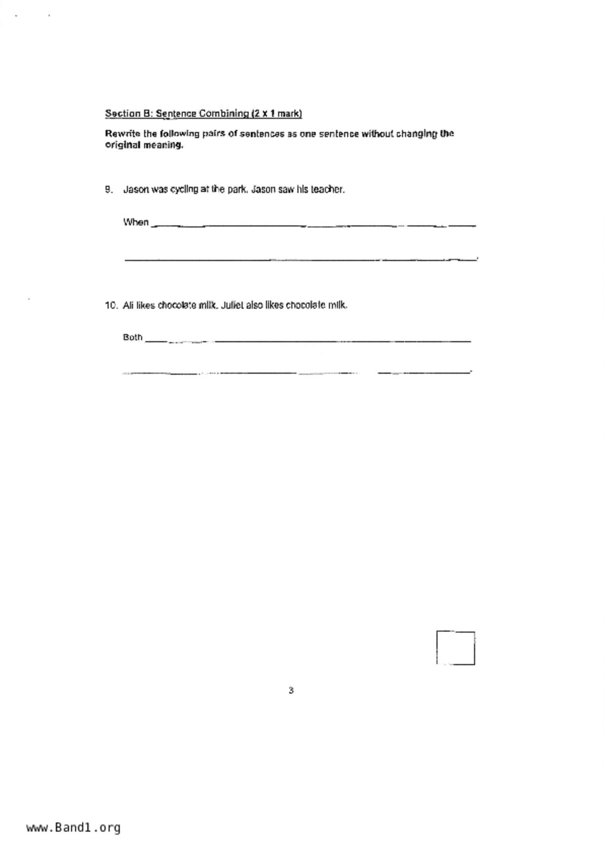 P3English試卷