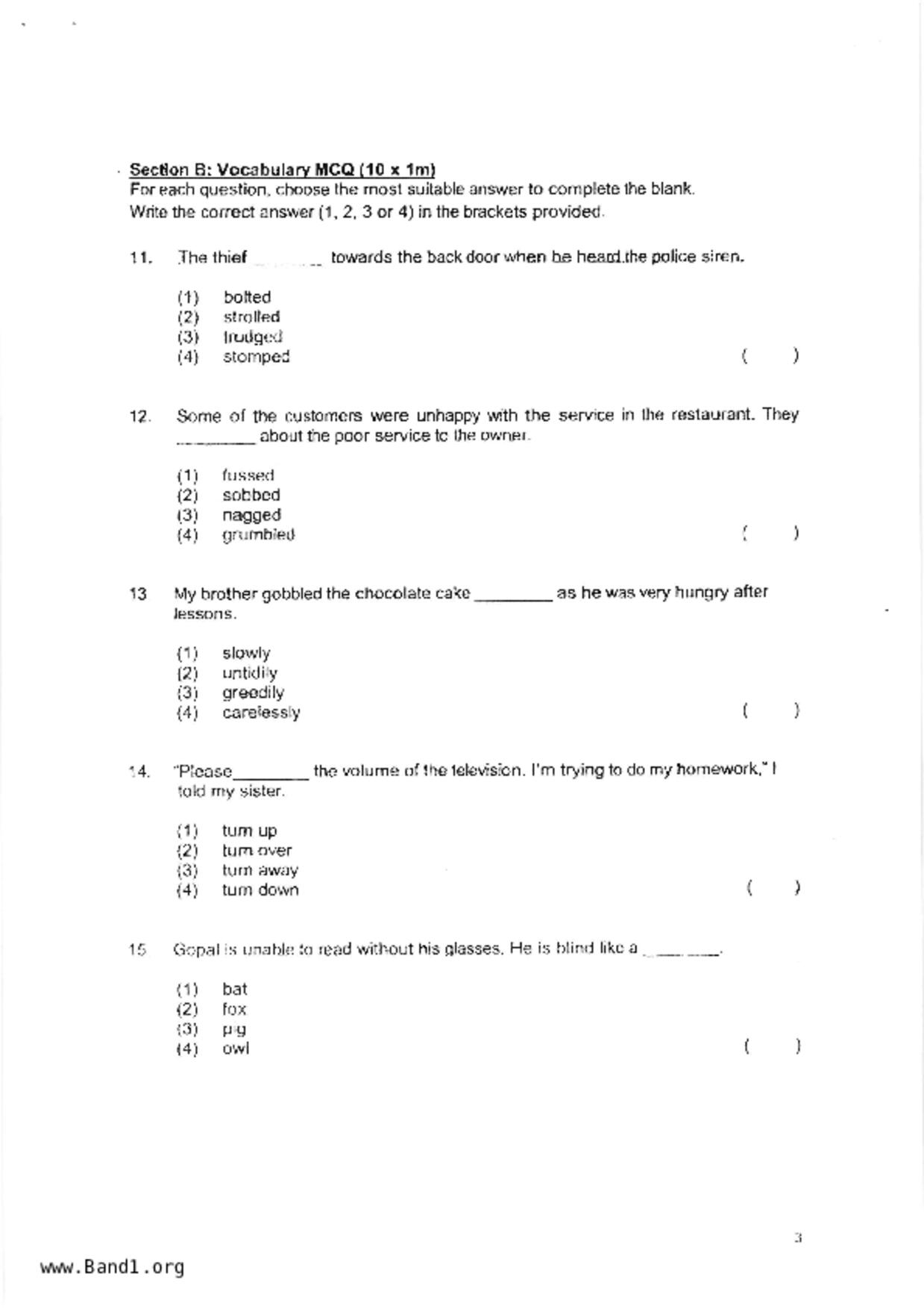 P3English試卷