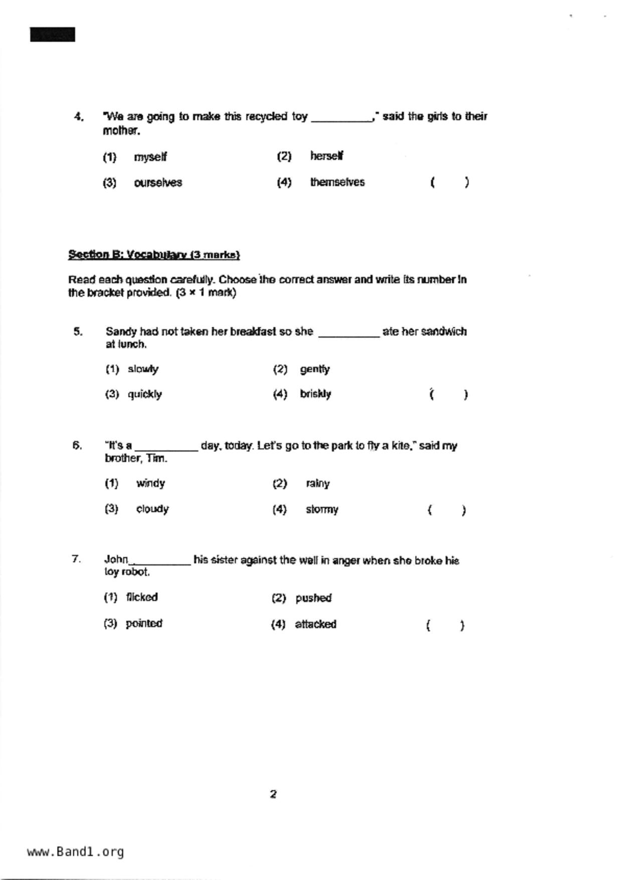 P3English試卷